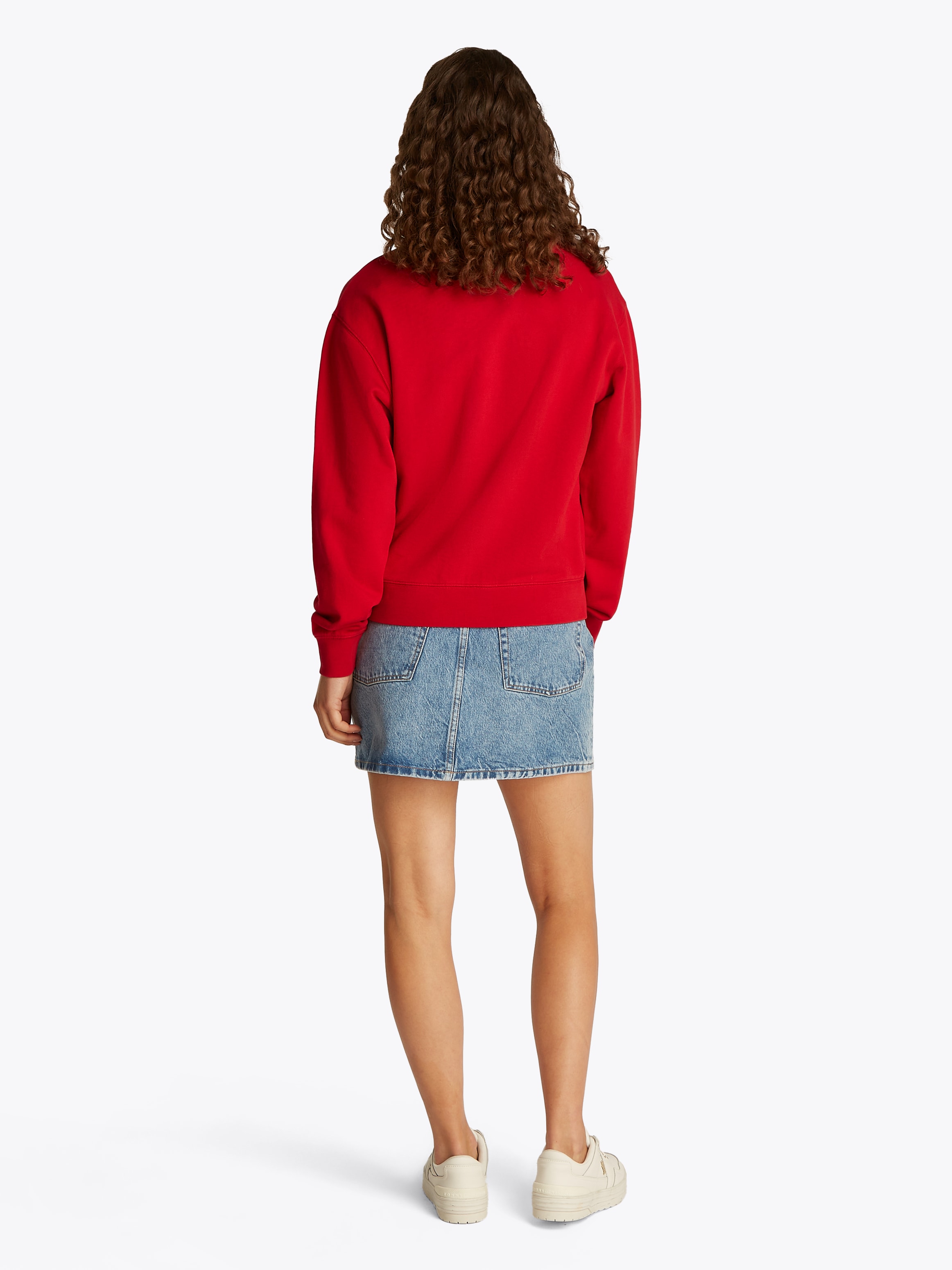Tommy Hilfiger Sweatshirt »REG CONTRAST FLAG SWEATSHIRT«, mit Logo-Flag