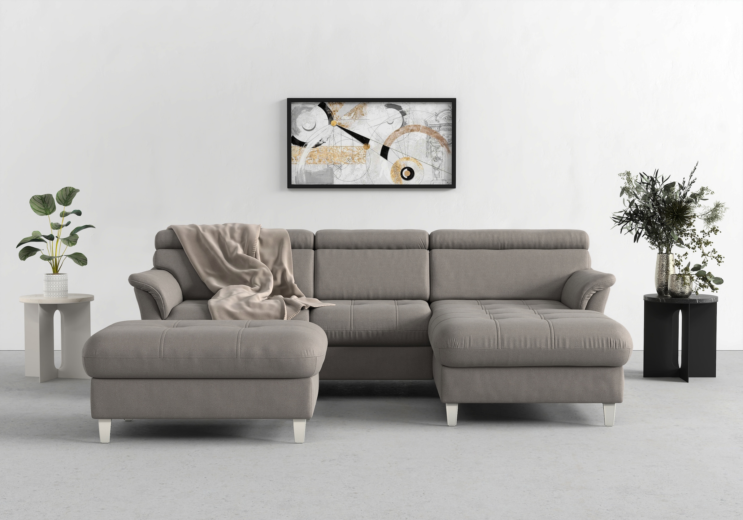 sit&more Ecksofa »Marano L-Form«, inklusive Kopfteilverstellung, wahlweise günstig online kaufen