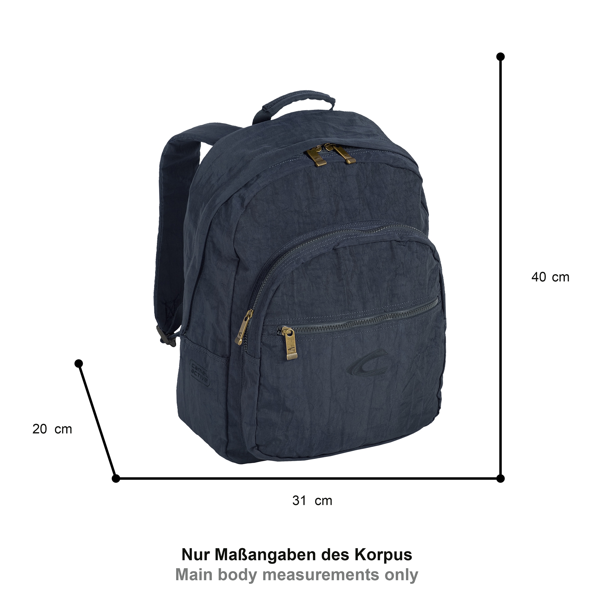 camel active Rucksack »Journey« Unisex Freizeitrucksack mit Logostickerei