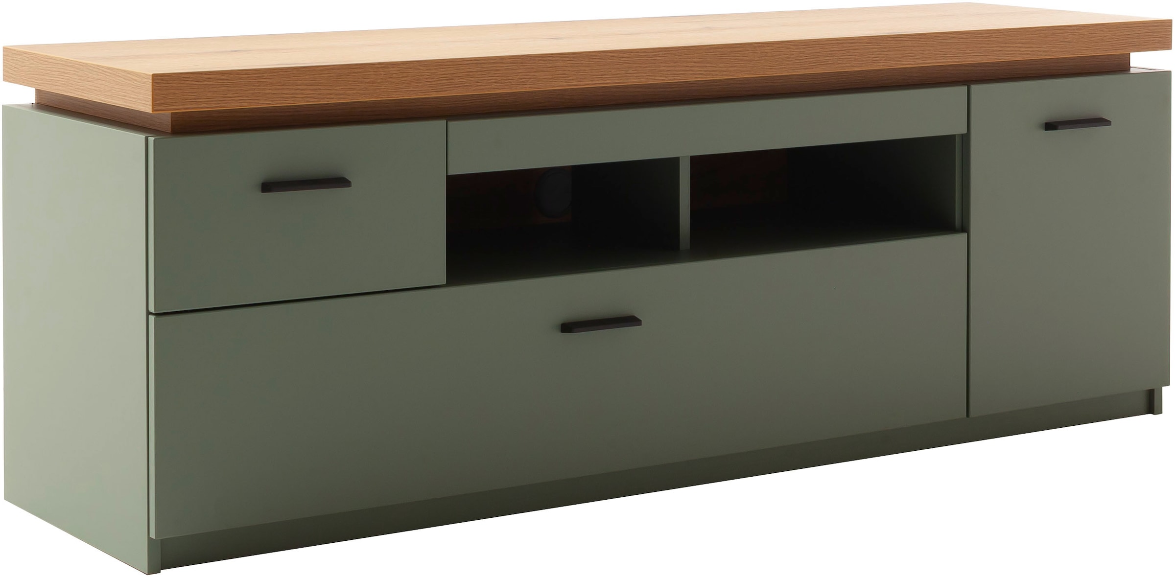 MCA furniture Lowboard »MONIZ TV-Element«, TV-Schrank, 2 Türen, 2 Schubkästen, 2 offene Fächer, 156 cm breit