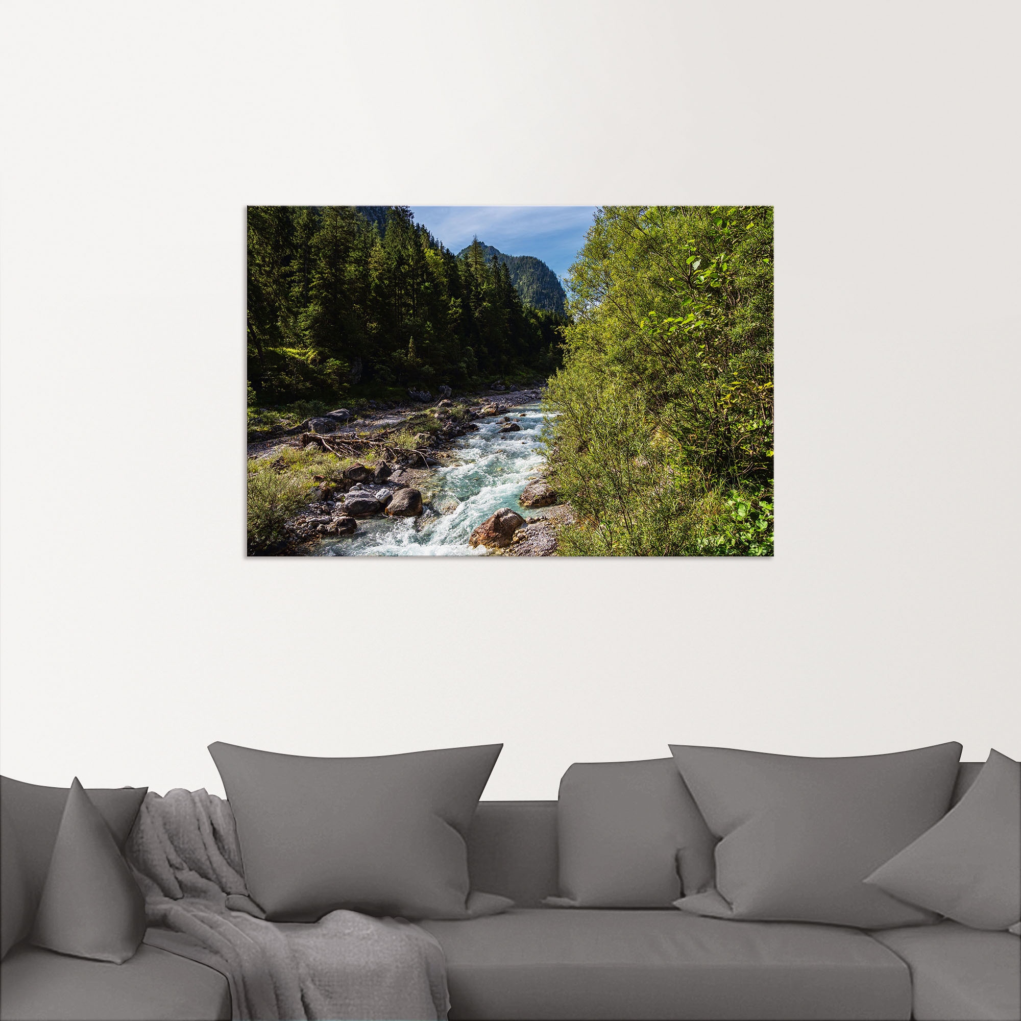 Artland Alu-Dibond-Druck »Wimbachtal Ramsau Berchtesgadener Land«, Berge & Alpenbilder, (1 St.), für Innen- und Außenbereich geeignet, Outdoorbild