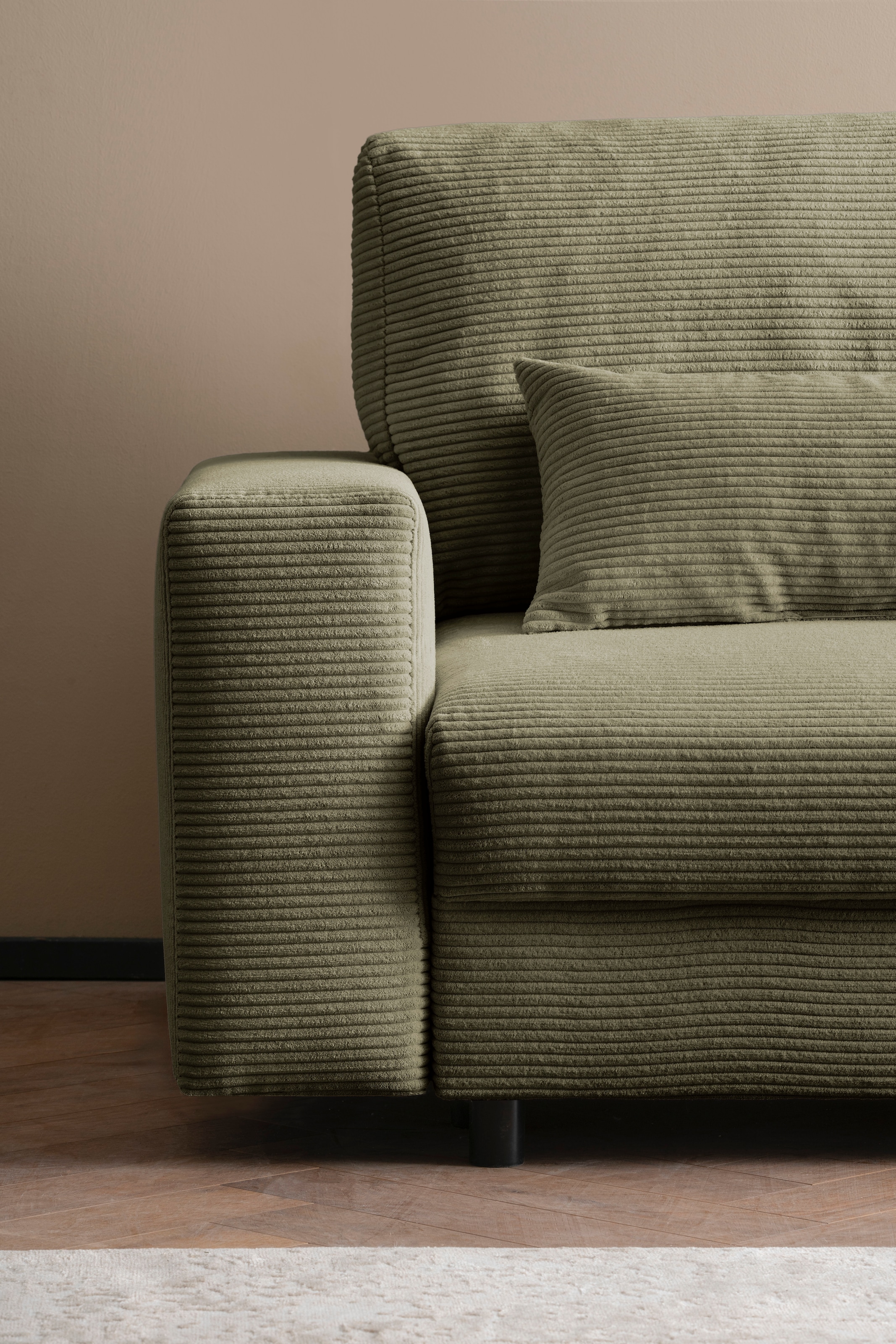 LeGer Home by Lena Gercke Schlafsofa »Imoga, Polster mit Schlaffunktion, 3-Sitzer Sofa, Couch mit Bettkasten«, in modernen Farben und Stoffen, Bettfunktion, Liegefläche: 200x150 cm