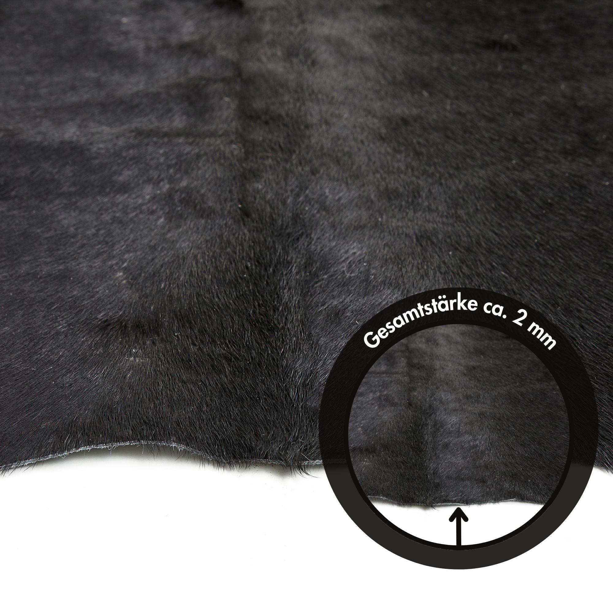 LUXOR living Fellteppich »Rinderfell«, fellförmig, 3 mm Höhe, echtes Rinderfell, Naturprodukt - daher ist jedes Fell ein Einzelstück