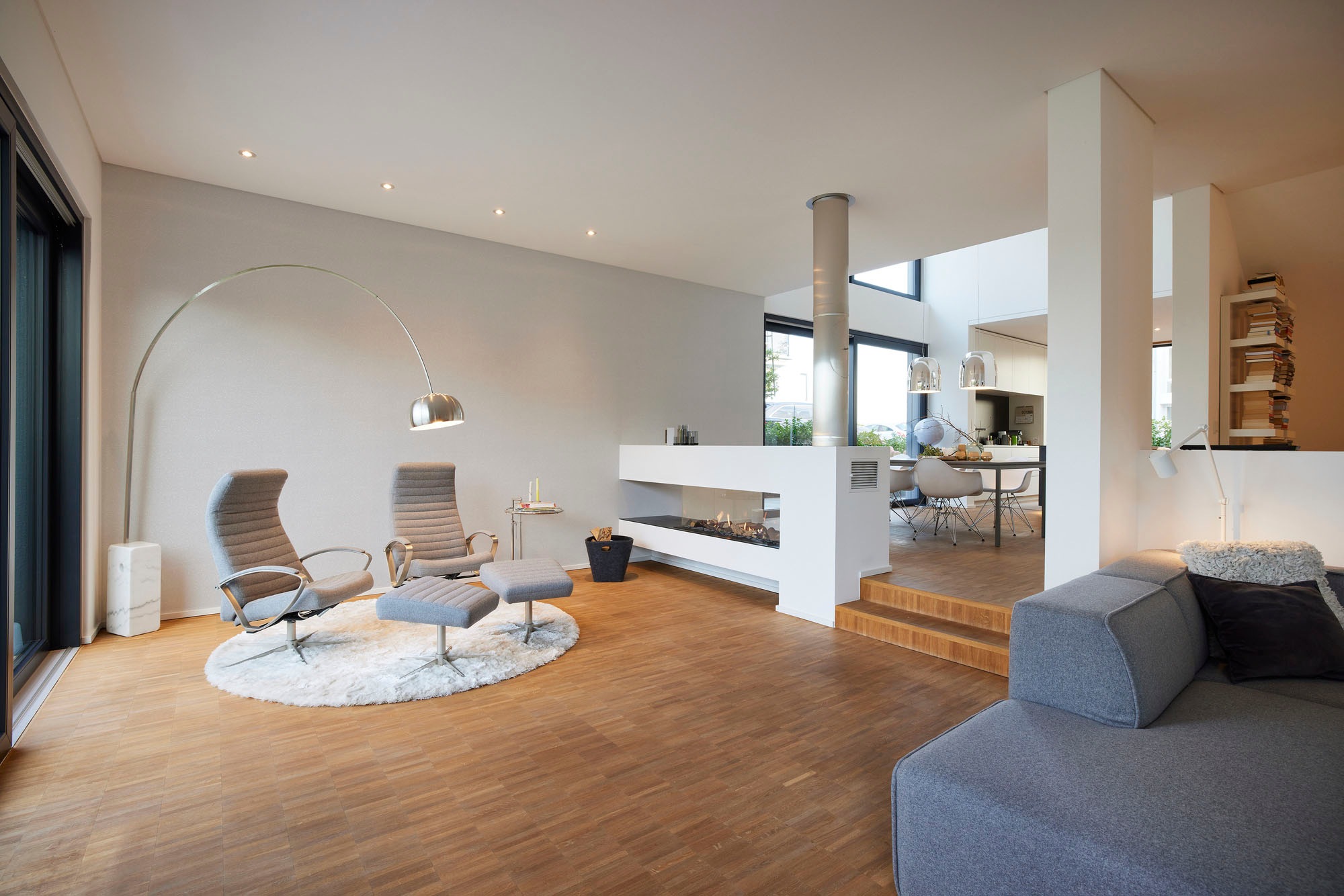 living walls Vliestapete »My Home My Spa«, glänzend-Minimalmuster-Strukturmuster, Design Tapete Dunkelgrau leicht strukturiert Vlies Tapeten Wohnzimmer