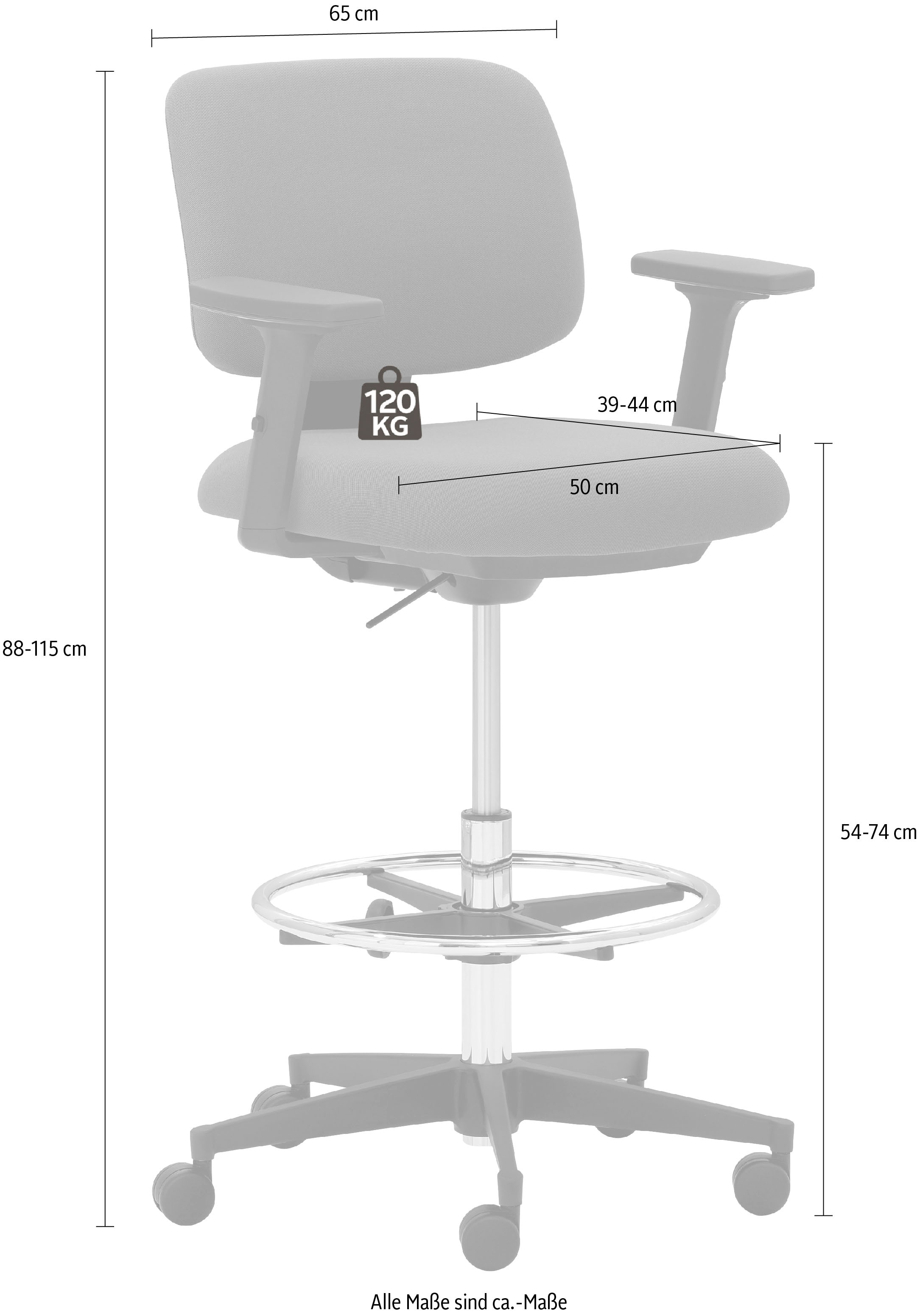 Mayer Sitzmöbel Bürostuhl »myMUSIC«, Struktur St., Sitzen 1 Dynamisches Polyester), bestellen (recyceltes online