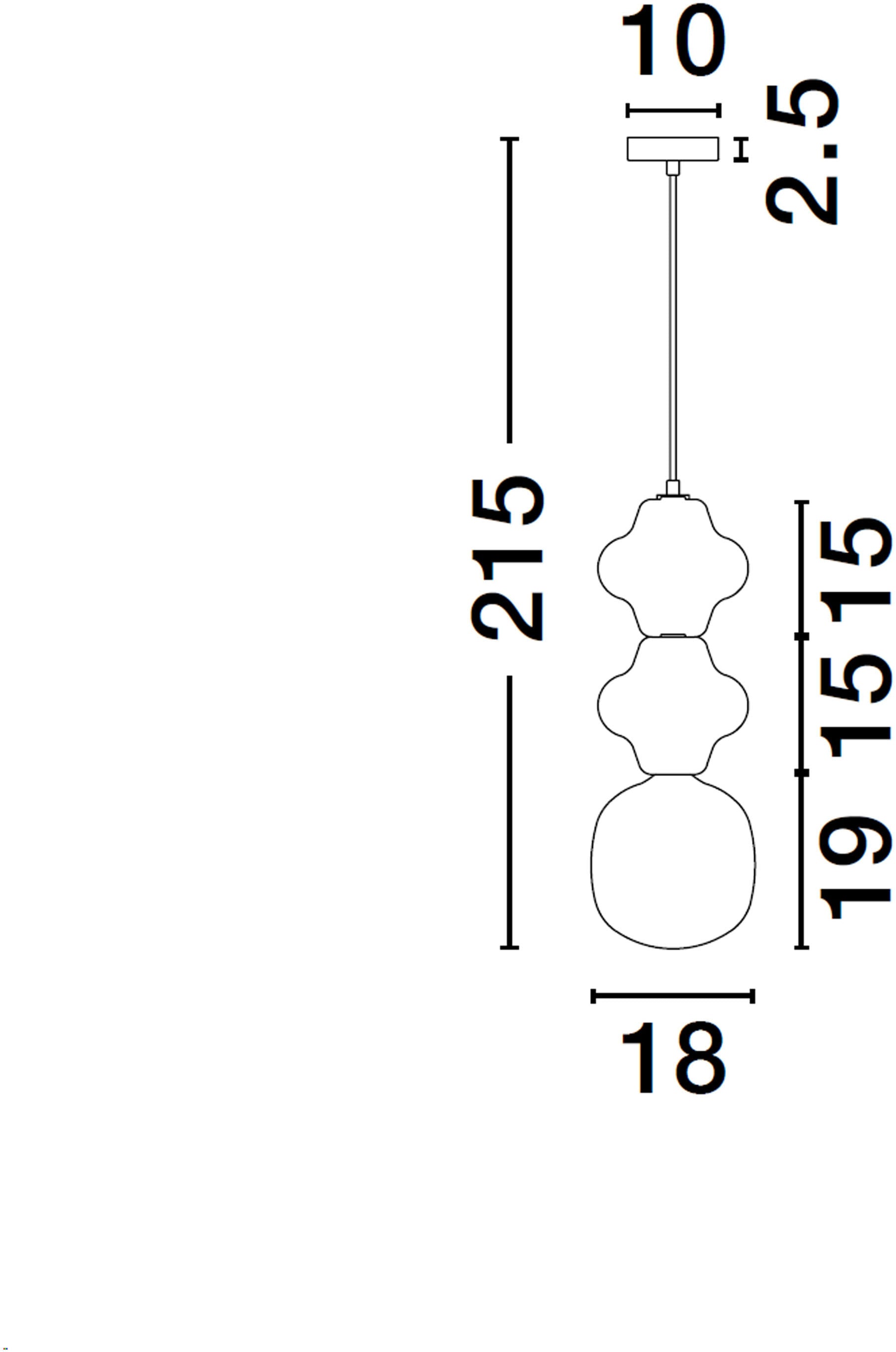 Nova Luce Pendelleuchte »CLIO« E14 1 Stk.