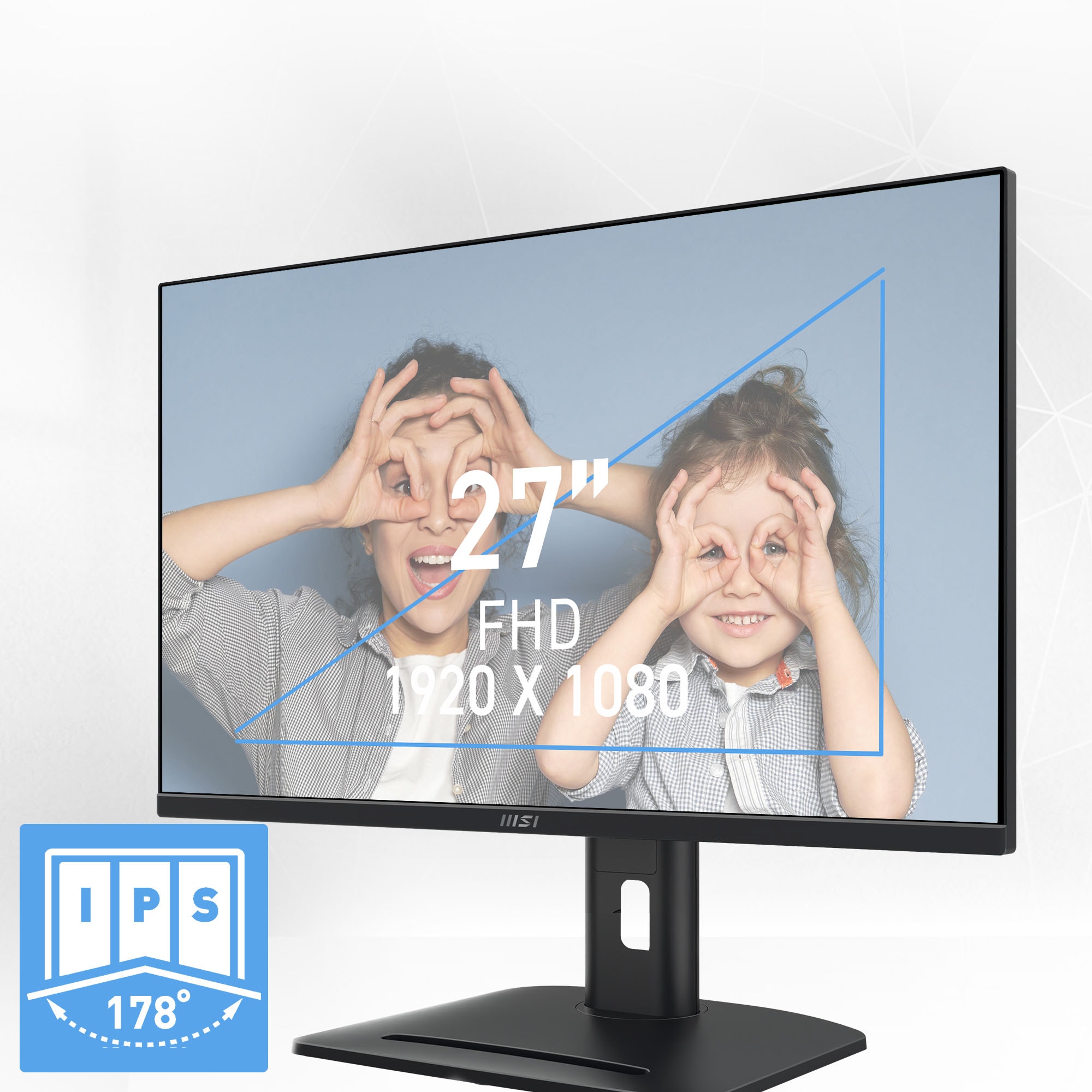 MSI Gaming-Monitor »PRO MP275PG«, 69 cm/27 Zoll, 1920 x 1080 px, Full HD, 1 ms Reaktionszeit, 100 Hz, neig-,schwenk-, höhenverstellbar, Pivot