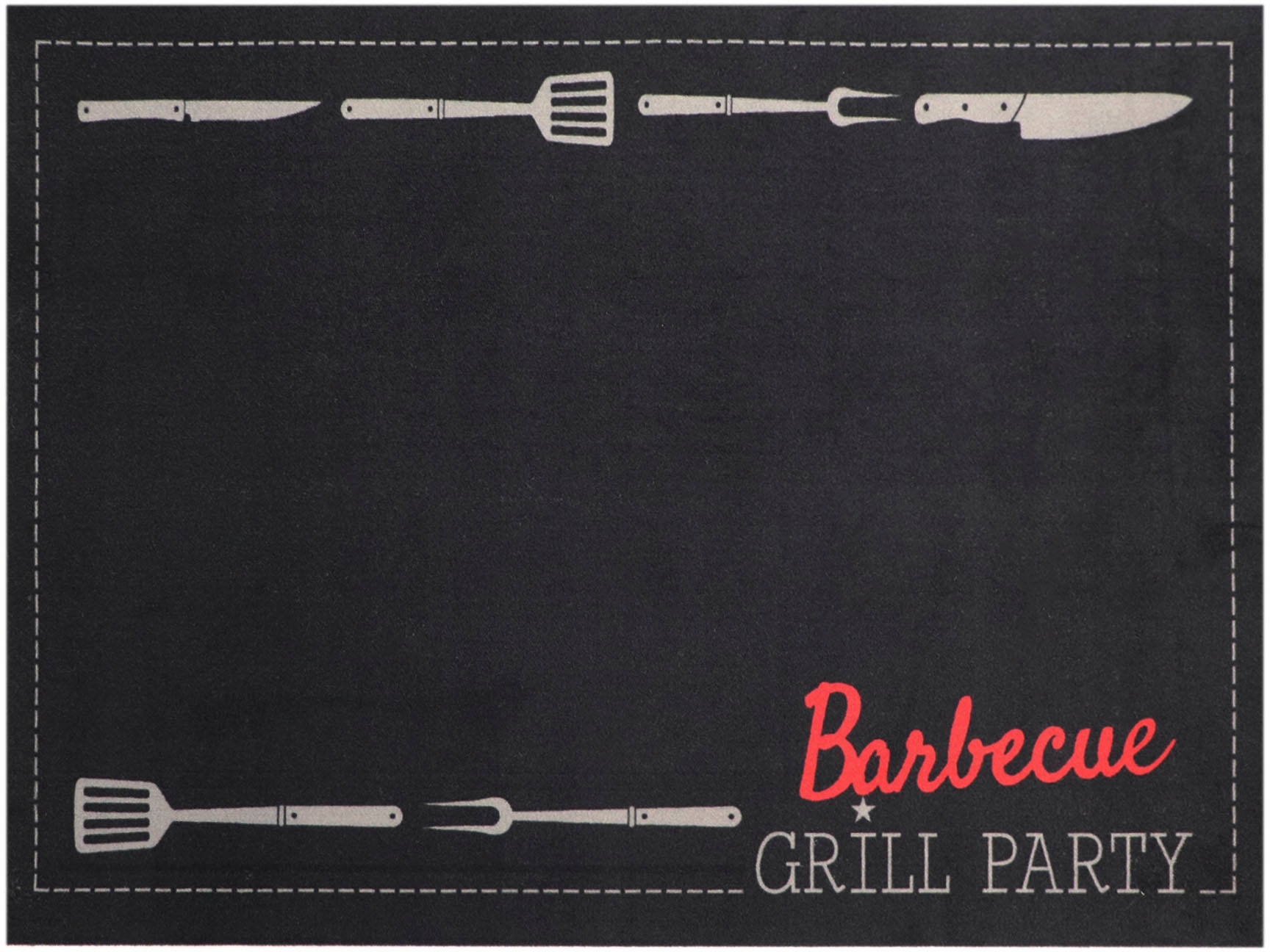 Primaflor-Ideen in Textil Fußmatte »BBQ Grillunterlage GRILL PARTY, Made in günstig online kaufen