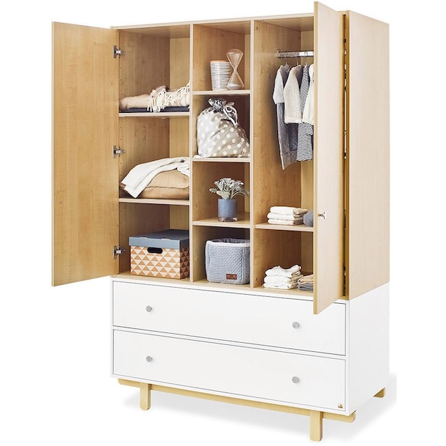 Wickelkommode »Boks«, groß; online kaufen Kinderbett, 3 Schrank, breit Babyzimmer-Komplettset mit Wickelkommode), 2-trg. (Set, Pinolino® St., und Schrank Kinderbett,