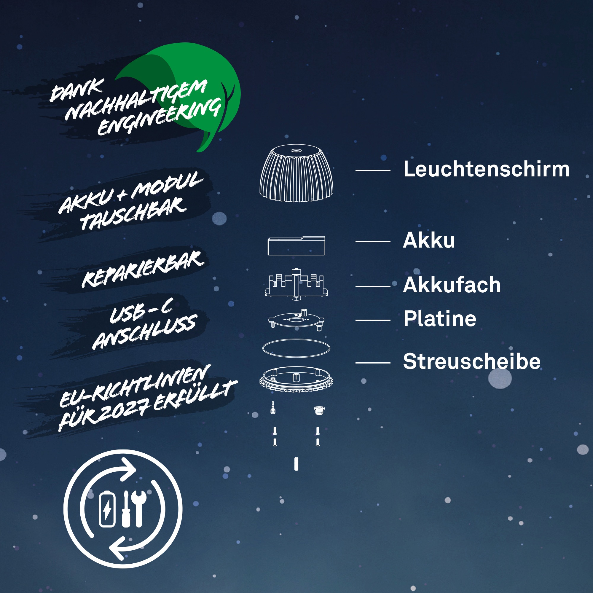 Briloner Leuchten LED Stehlampe »Akku LED Stehleuchte, beige«