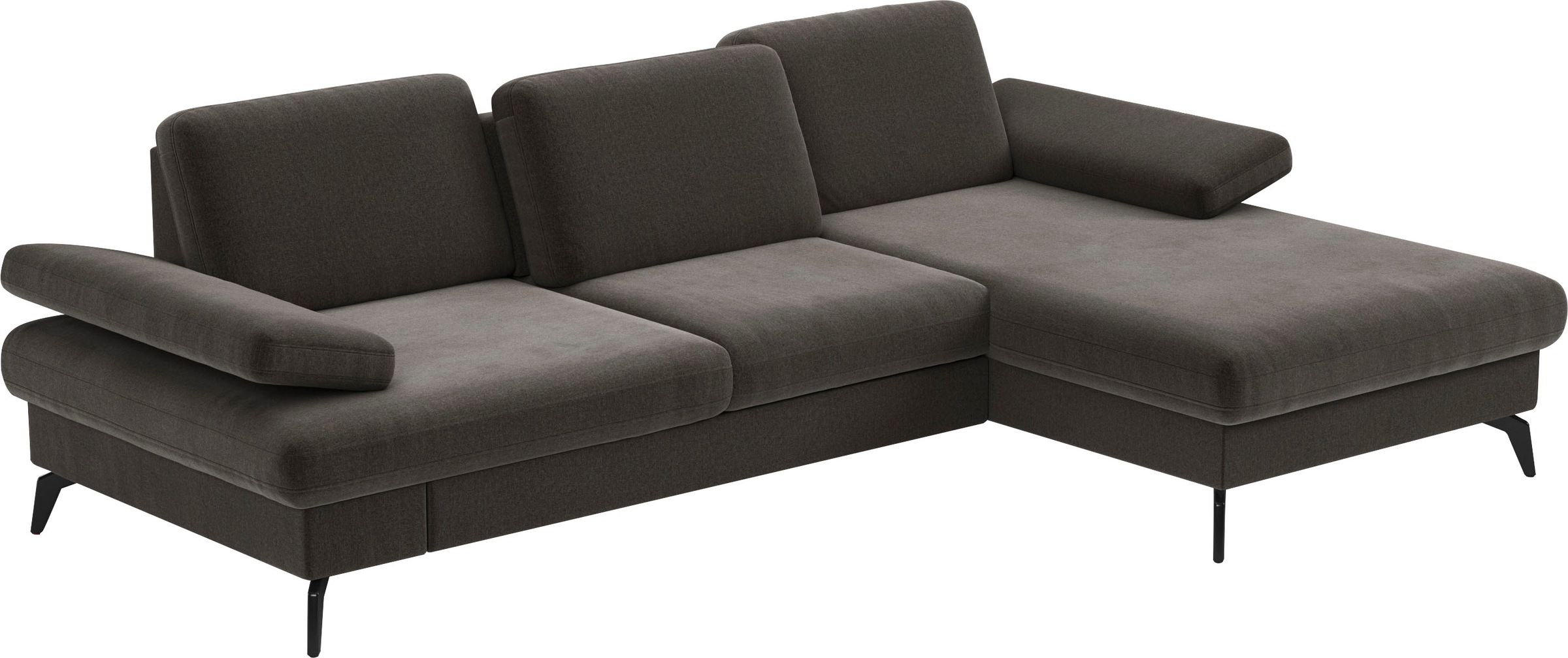 sit&more Ecksofa »Morris L-Form, inkl. Sitztiefenverstellung«, wahlweise mit Armteilverstellung, Bettfunktion & Bettkasten