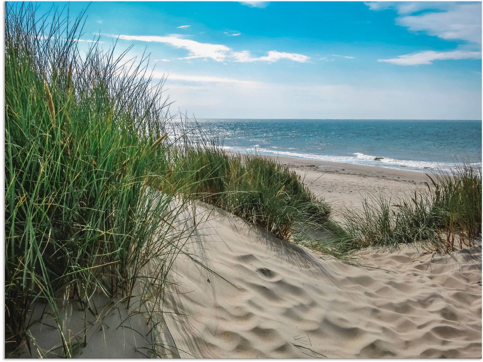 Artland Wandbild »Dünenlandschaft im Sommer an der Nordsee«, Strand, (1 St. günstig online kaufen