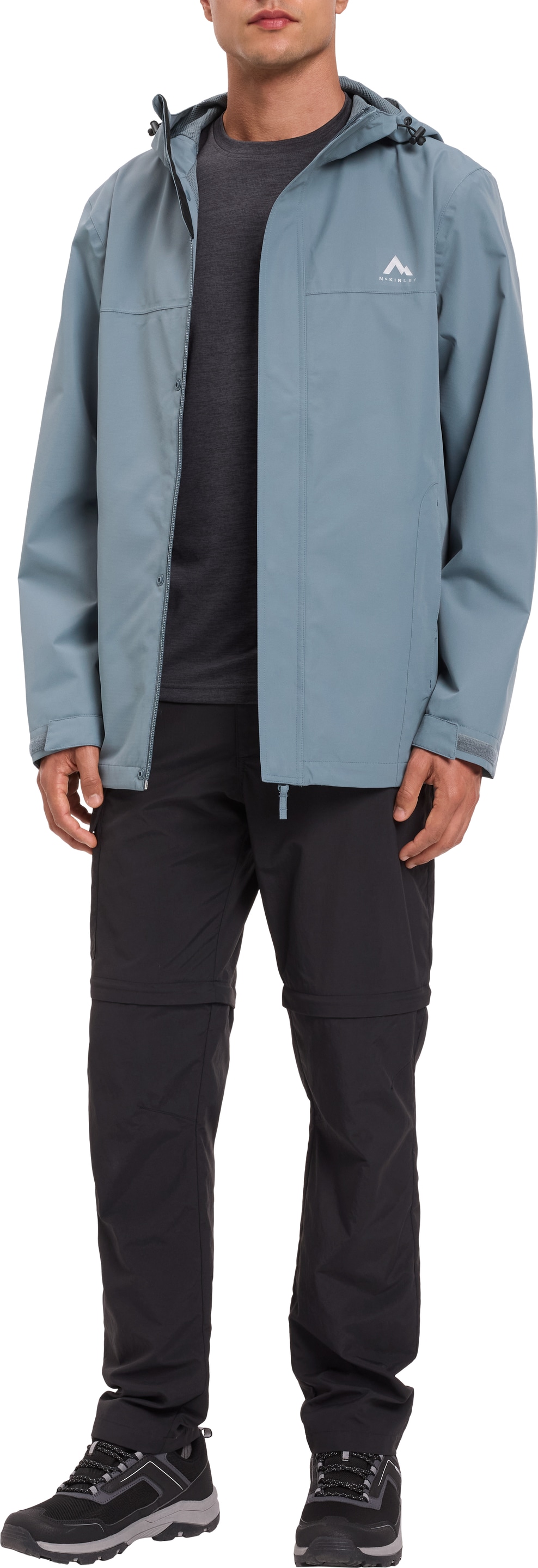 McKINLEY Regenjacke »HE.-REGENJACKE CARLIDE II M« mit AQUAMAX Technologie, atmungsaktiv, mit Kinnschutz
