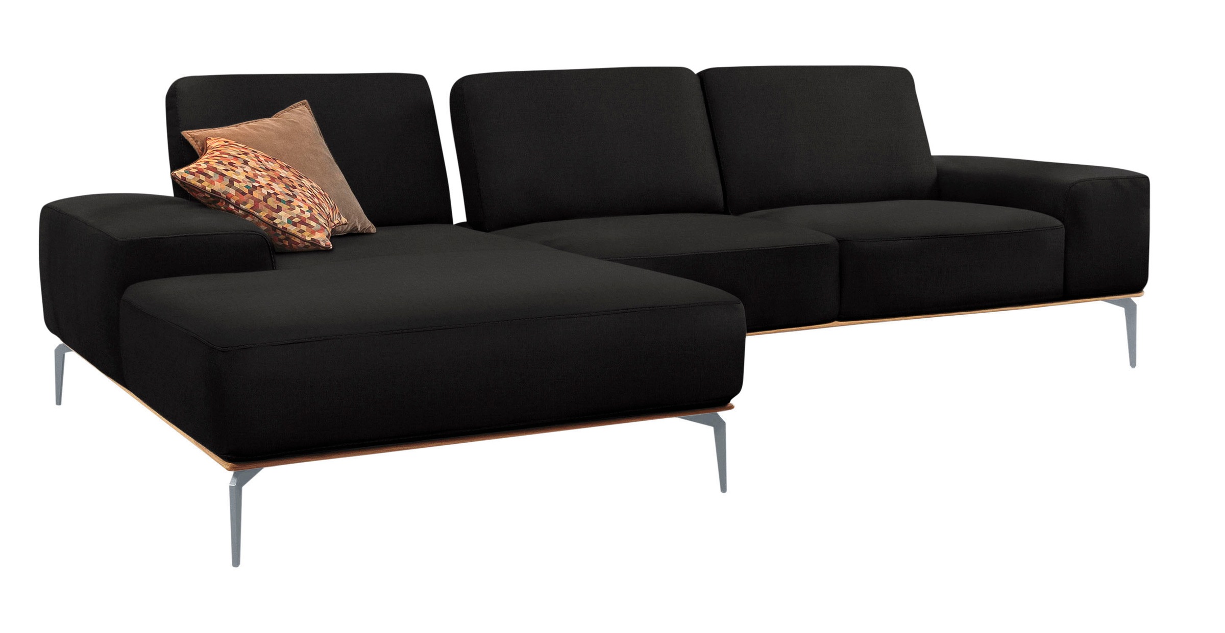 W.SCHILLIG Ecksofa "run, Designsofa mit tollem Sitzkomfort, bequem, L-Form" günstig online kaufen