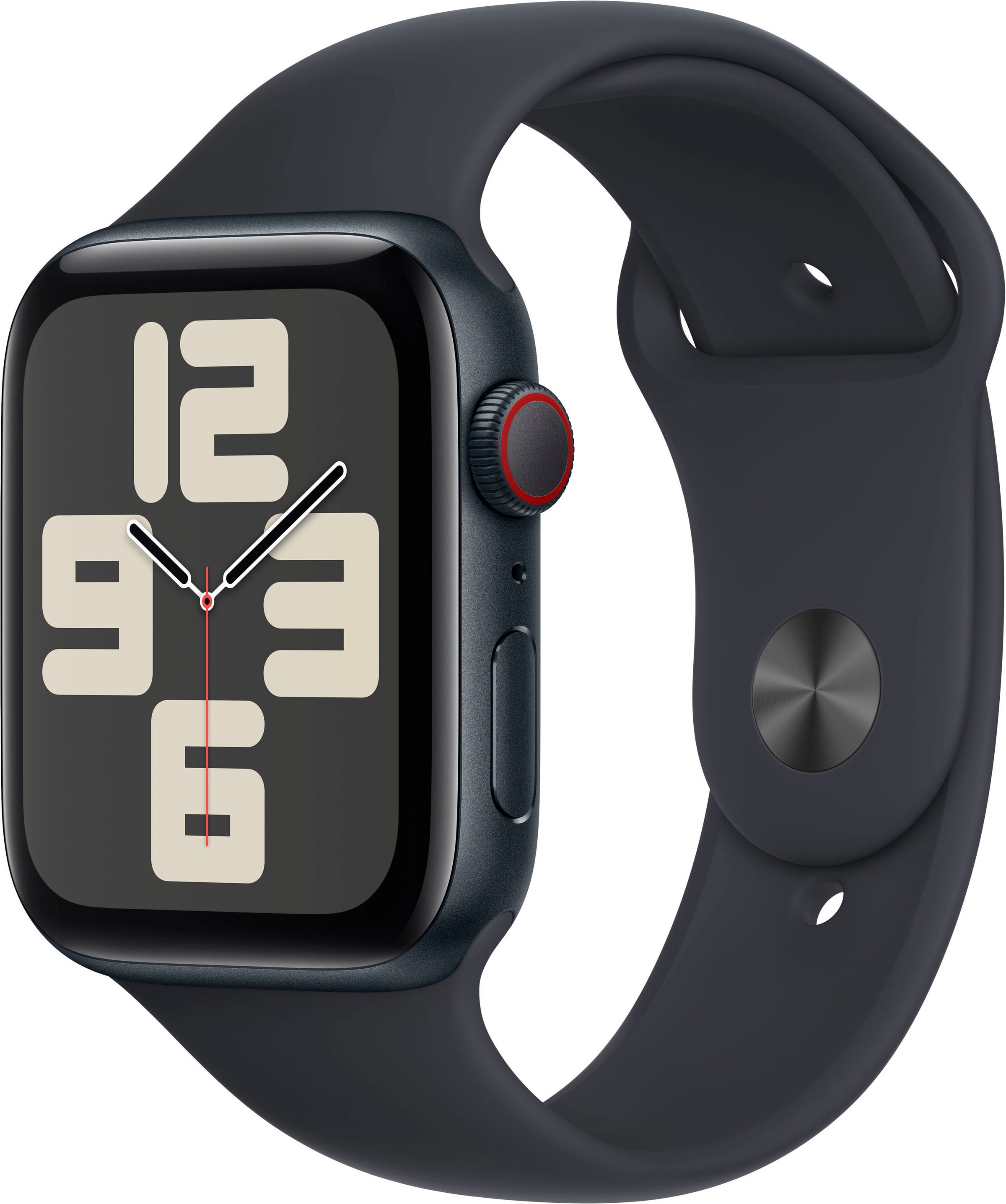 APPLE Smartwatch »Watch SE Aluminium« (4, 4 cm / 1, 73) Watch OS 10;Siri;EKG;Herzfrequenz Mitternacht