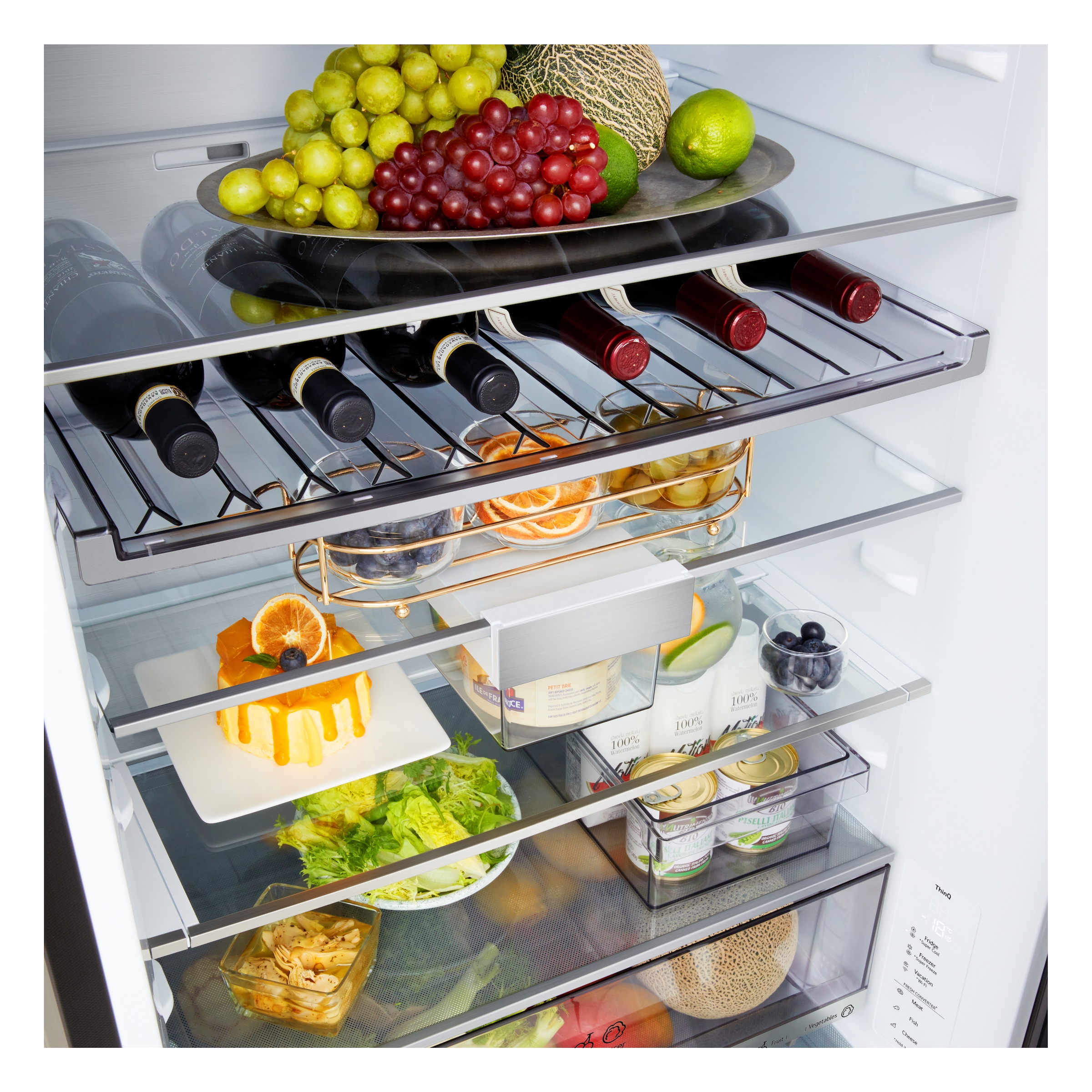 LG Kühl-/Gefrierkombination Serie 7 »GBBW726AEV« 203 cm hoch 69,7 cm breit Vollintegrierbarer Kühlschrank dank frontaler Luftzufuhr und Abluft