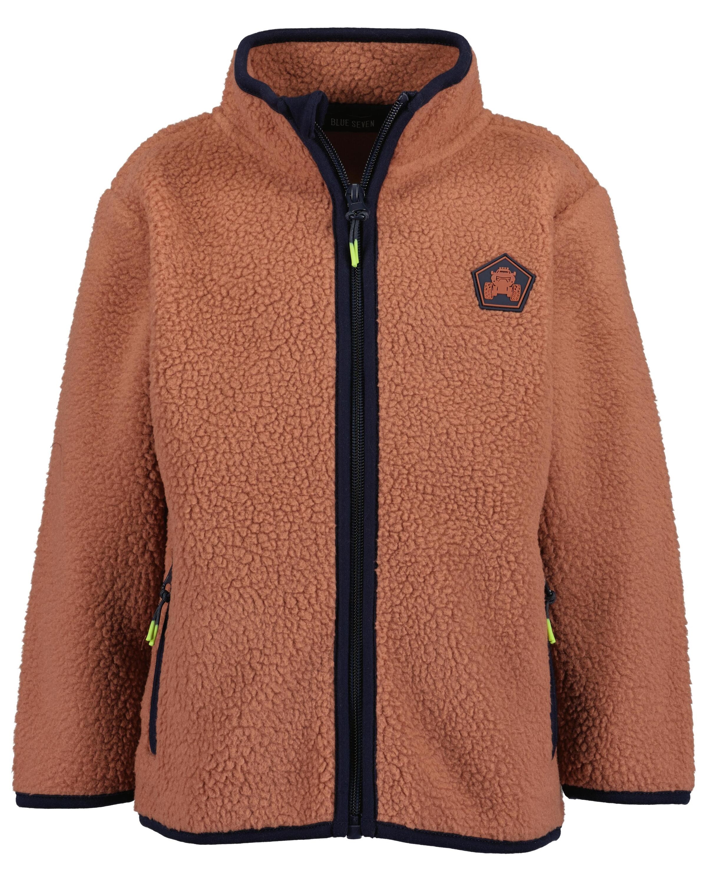 Blue Seven Fleecejacke »Blue Seven Sherpa Fleecejacke«, (1 St.), ohne Kapuze