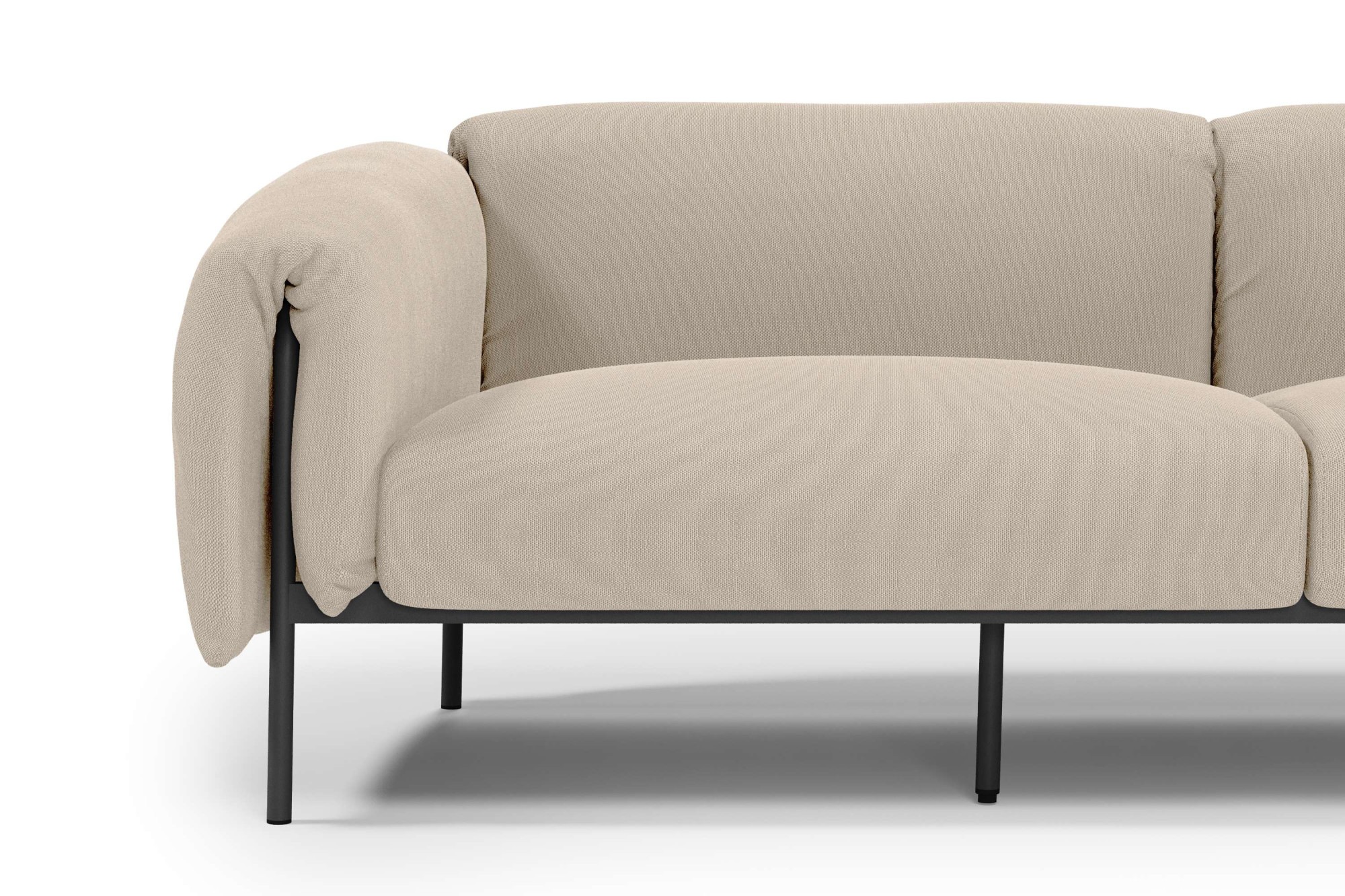 andas 3-Sitzer »Lumi«, Outdoor Gartensofa, wetterfeste Materialien, Breite 228 cm