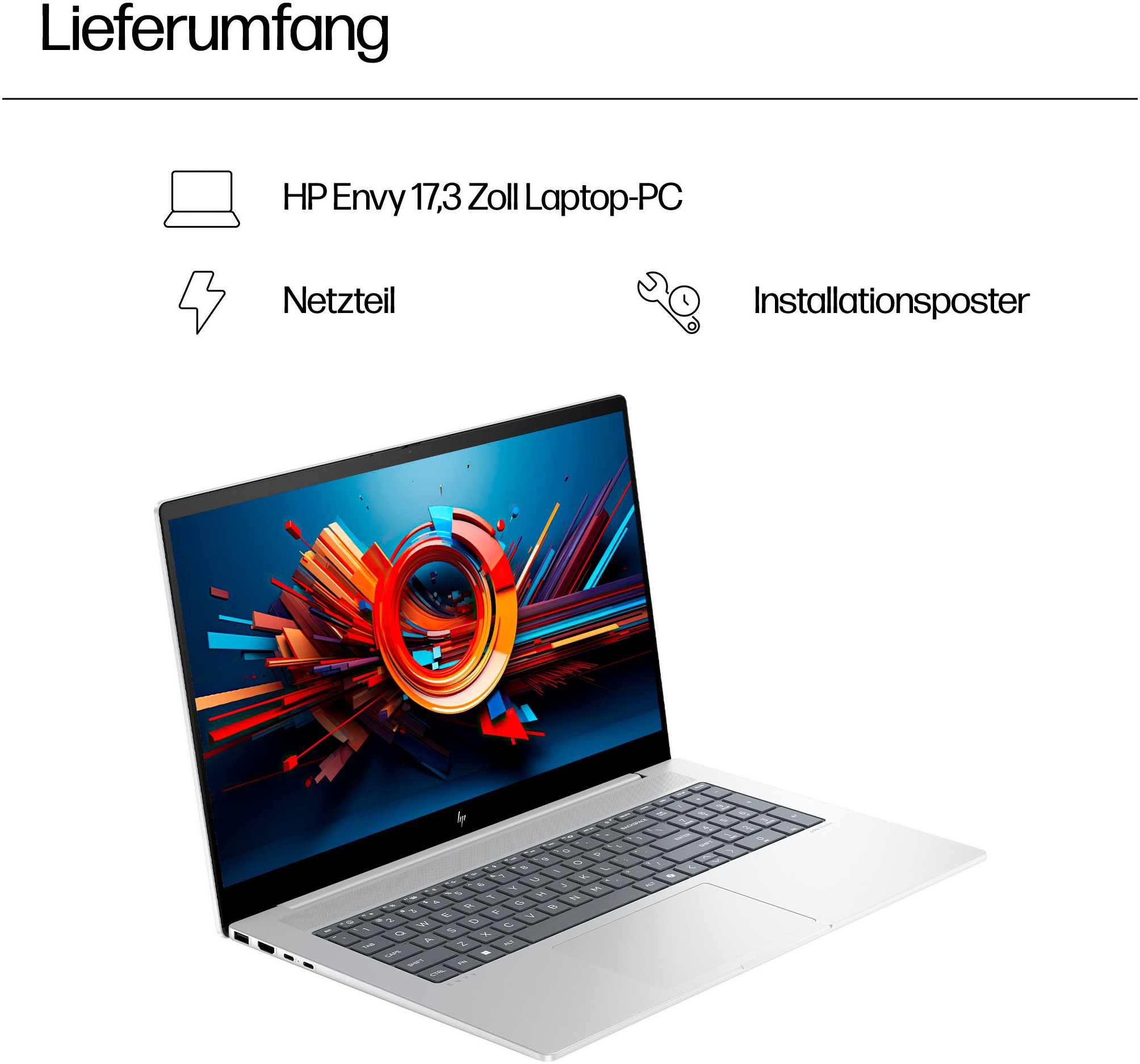 HP Notebook »17-da007«, 43,9 cm, / 17,3 Zoll, Intel, Core Ultra 7, 1000 GB SSD, 17-da0075ng