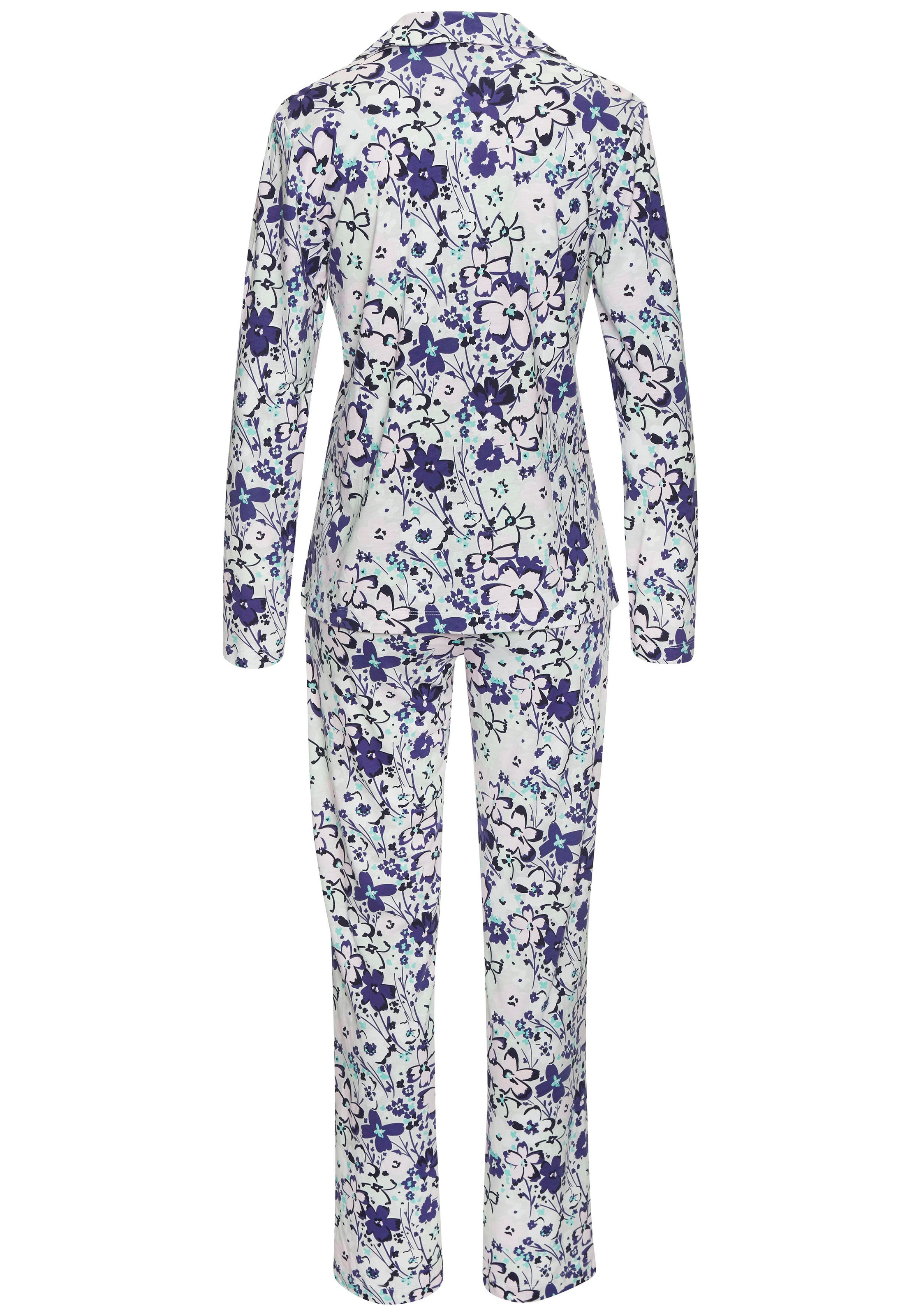 s.Oliver Pyjama, (Set, 2 tlg.), im klassischen Stil