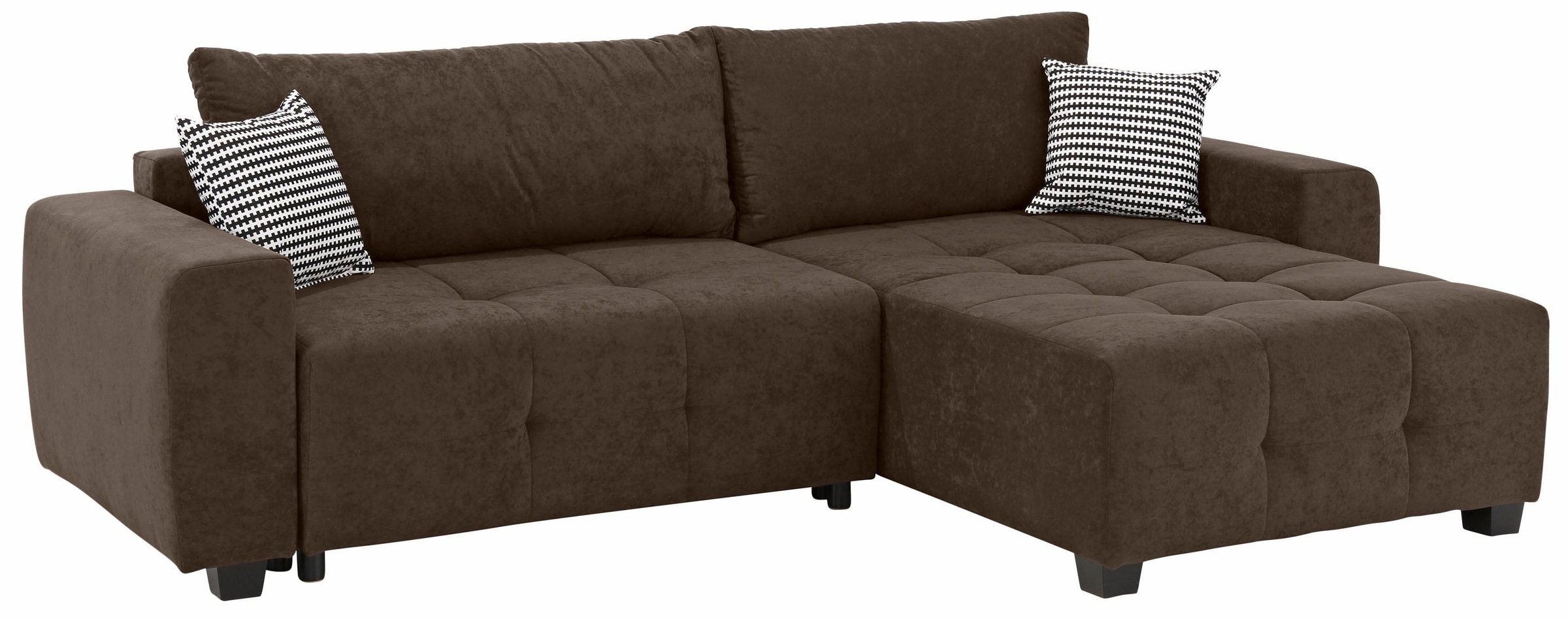 Home affaire Ecksofa »Bella L-Form, B: 254 cm« mit 2 Zierkissen, optional B günstig online kaufen