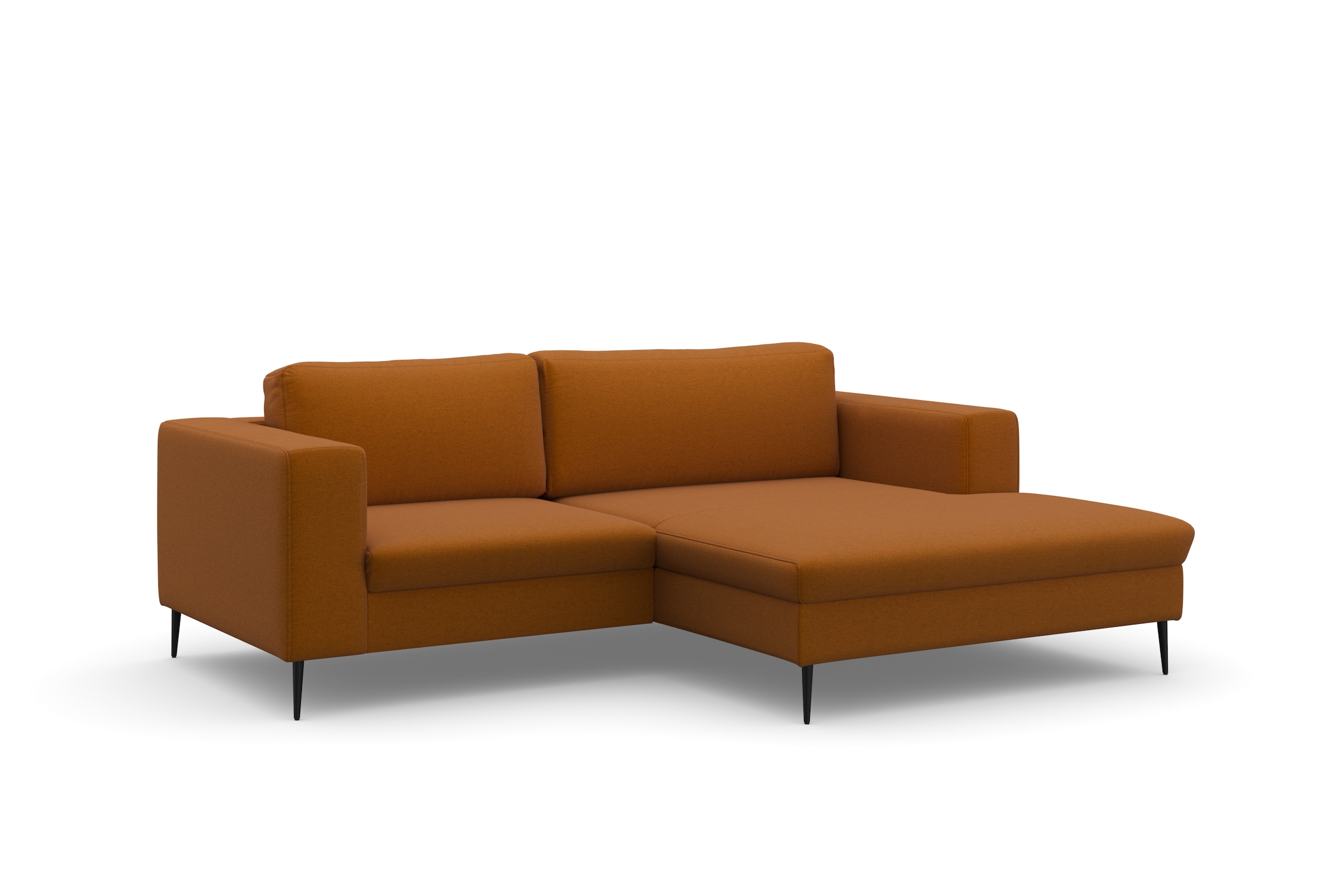 DOMO collection Ecksofa »Modica kompakt und elegant, Breite 244, L-Form«, moderne Optik mit extrabreiter Recamiere, auch in Cord