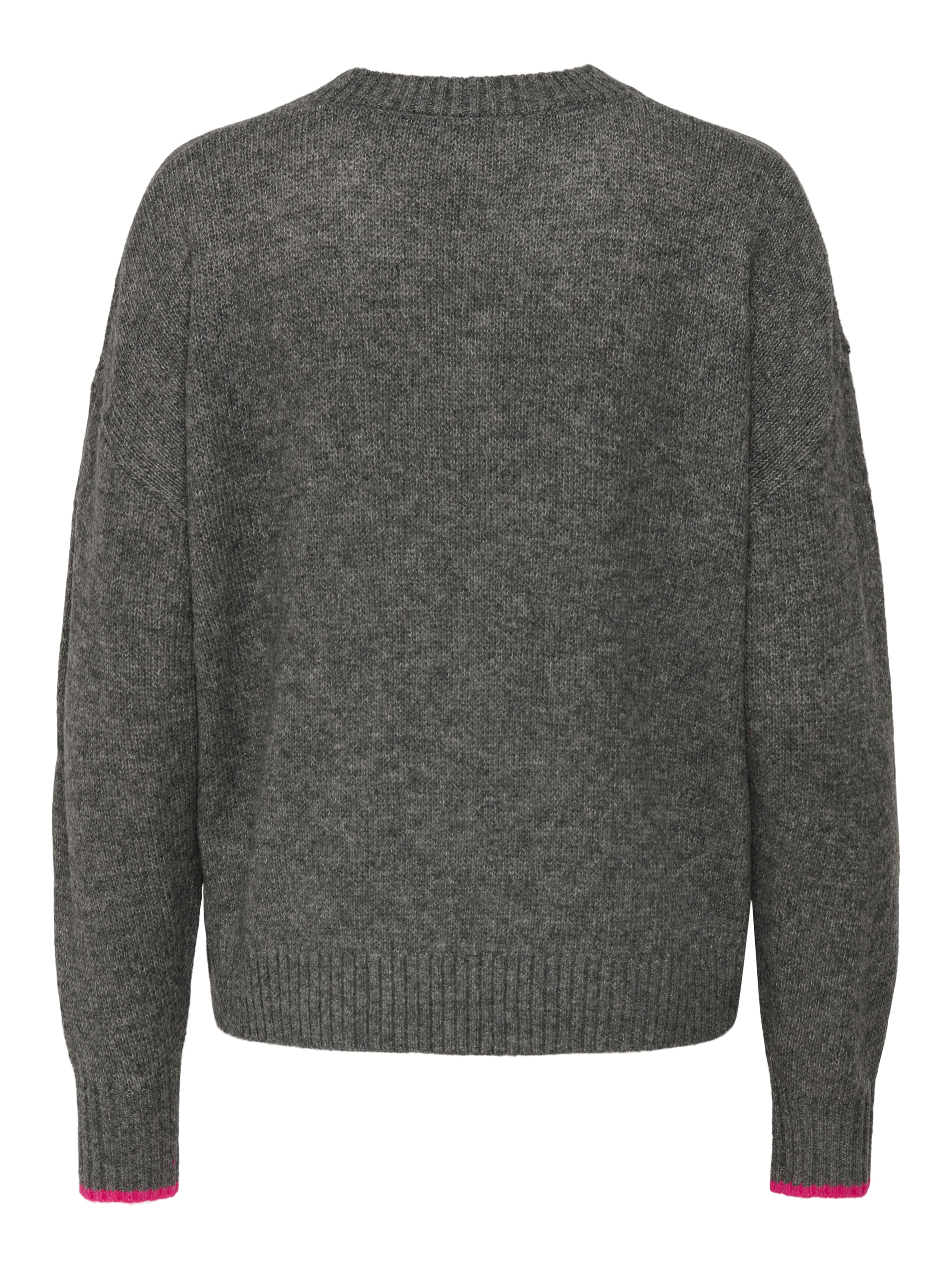 ONLY Rundhalspullover »ONLNEW AMOUR LS TEXT O-NECK CS KNT«