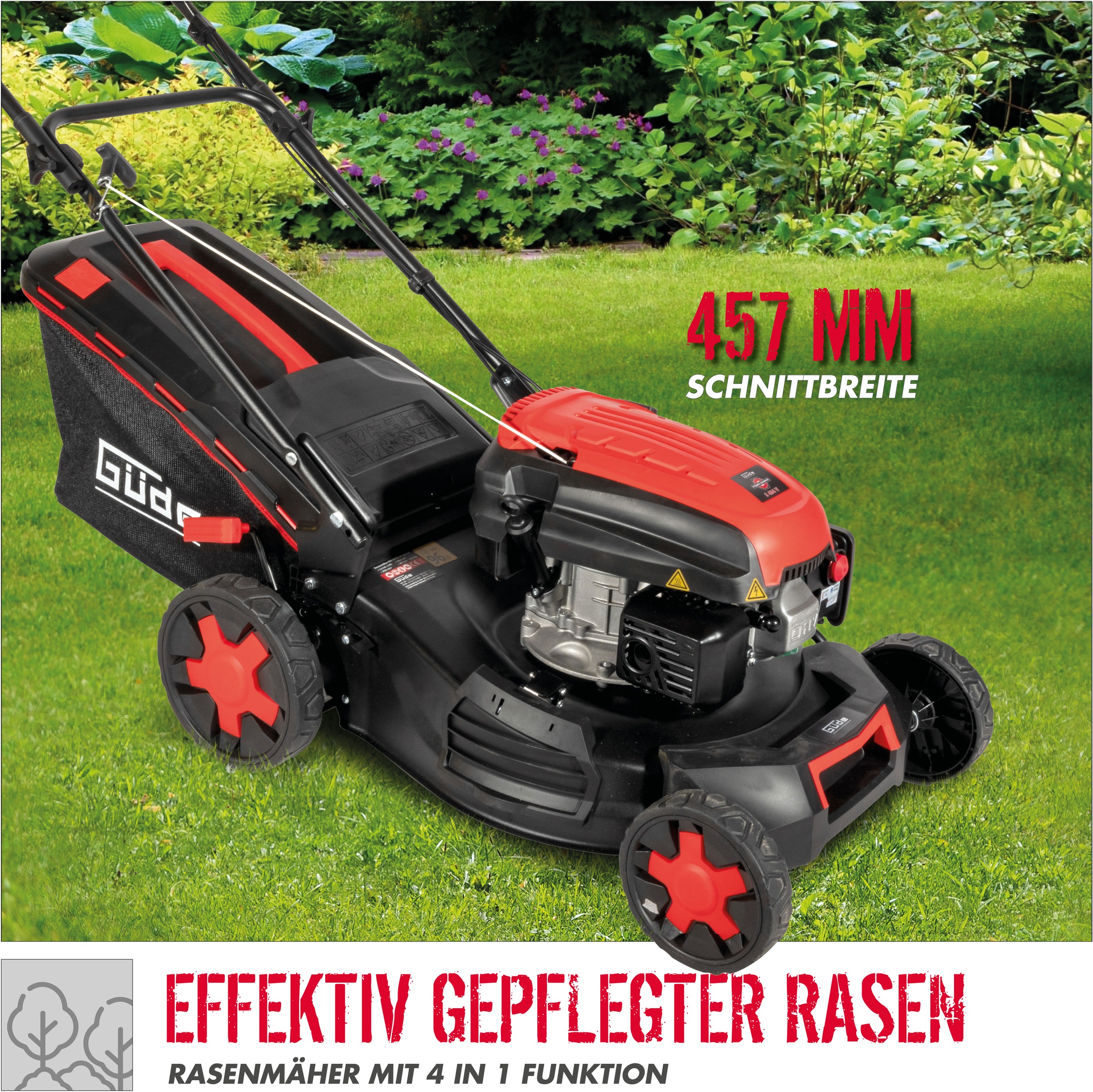 Güde Benzinrasenmäher »BIG WHEELER 464.3 R«, für größere Rasenflächen bis 1.400m²