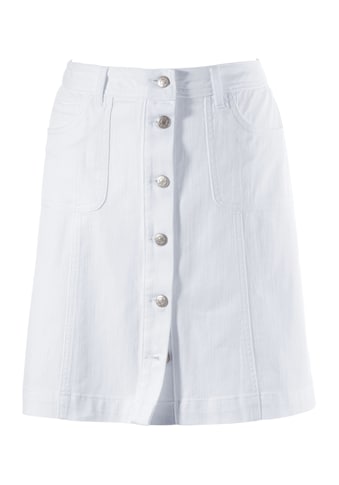 Aniston CASUAL Jeansrock, mit Knopfverschluss kaufen