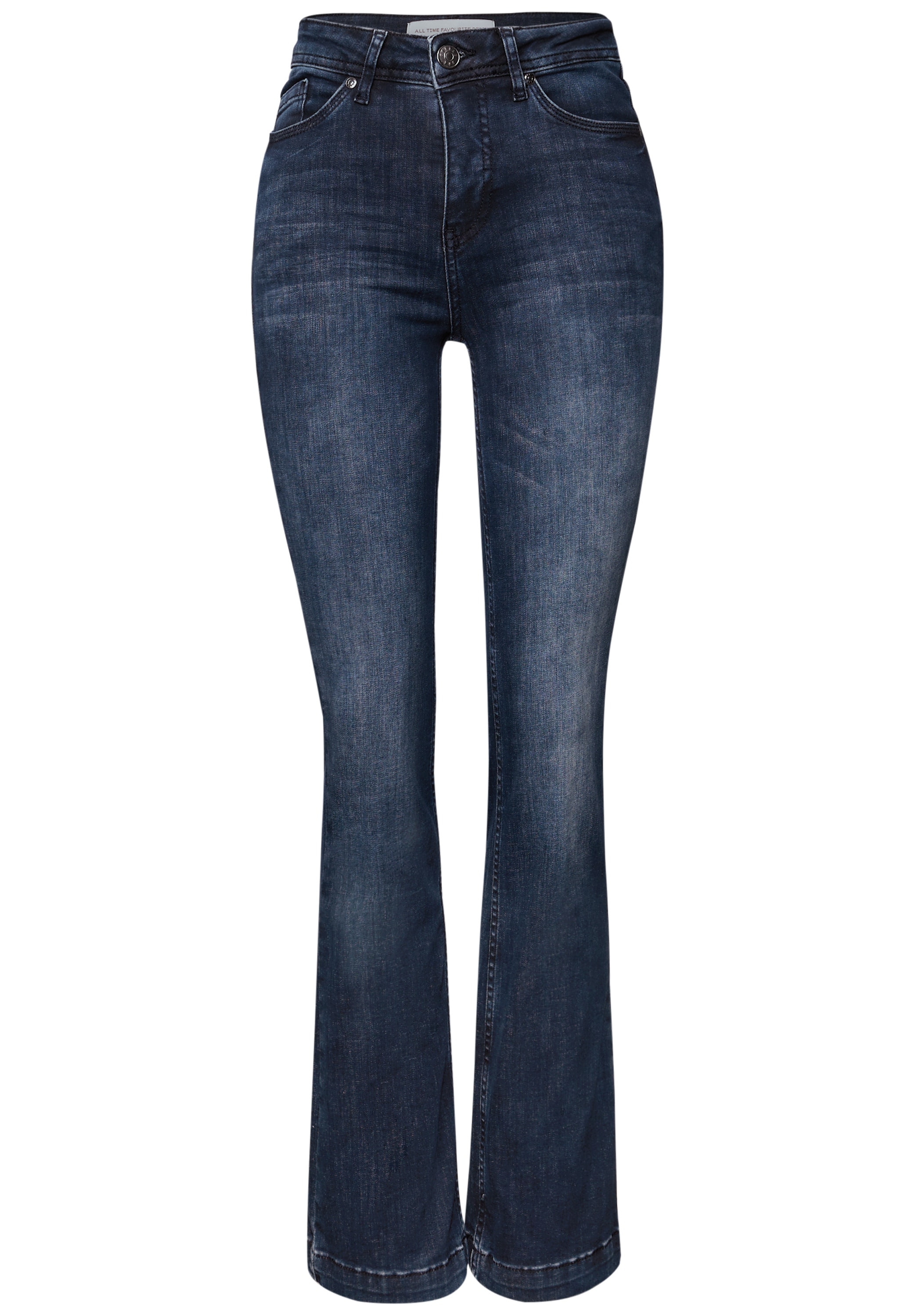 STREET ONE Slim-fit-Jeans »QR Style Bootcut« im 5-Pocket-Style und mit Stretch