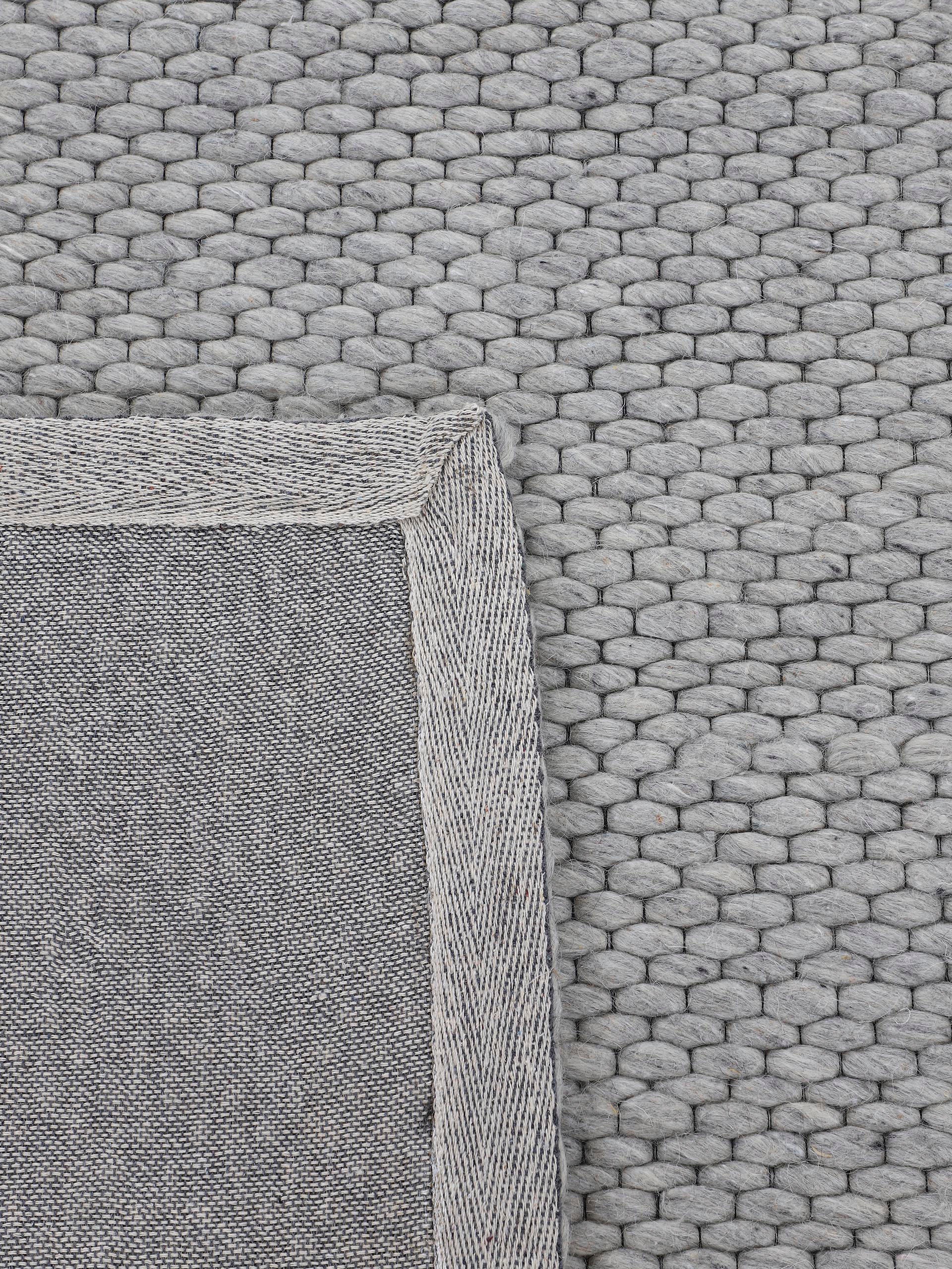 carpetfine Wollteppich »Sina,  auch als Läufer«, rechteckig, 14 mm Höhe, Handweb Teppich, reine Wolle, meliert, handgewebt, weich & kuschelig