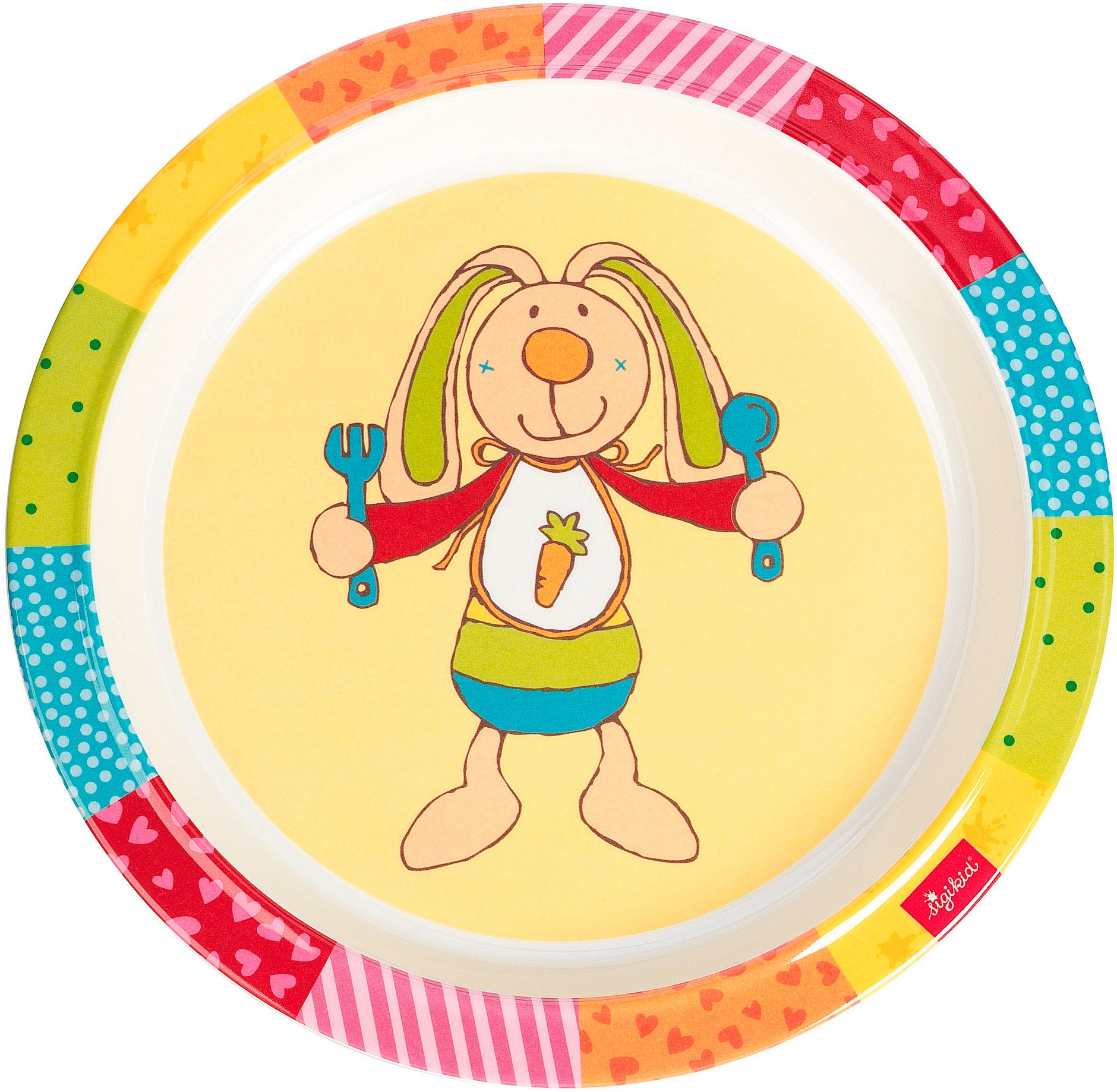 Sigikid Teller »Kinderbunt, Hase Rainbow Rabbit« günstig online kaufen