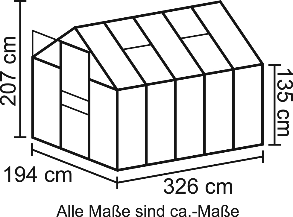 Vitavia Gewächshaus »Apollo 6200«