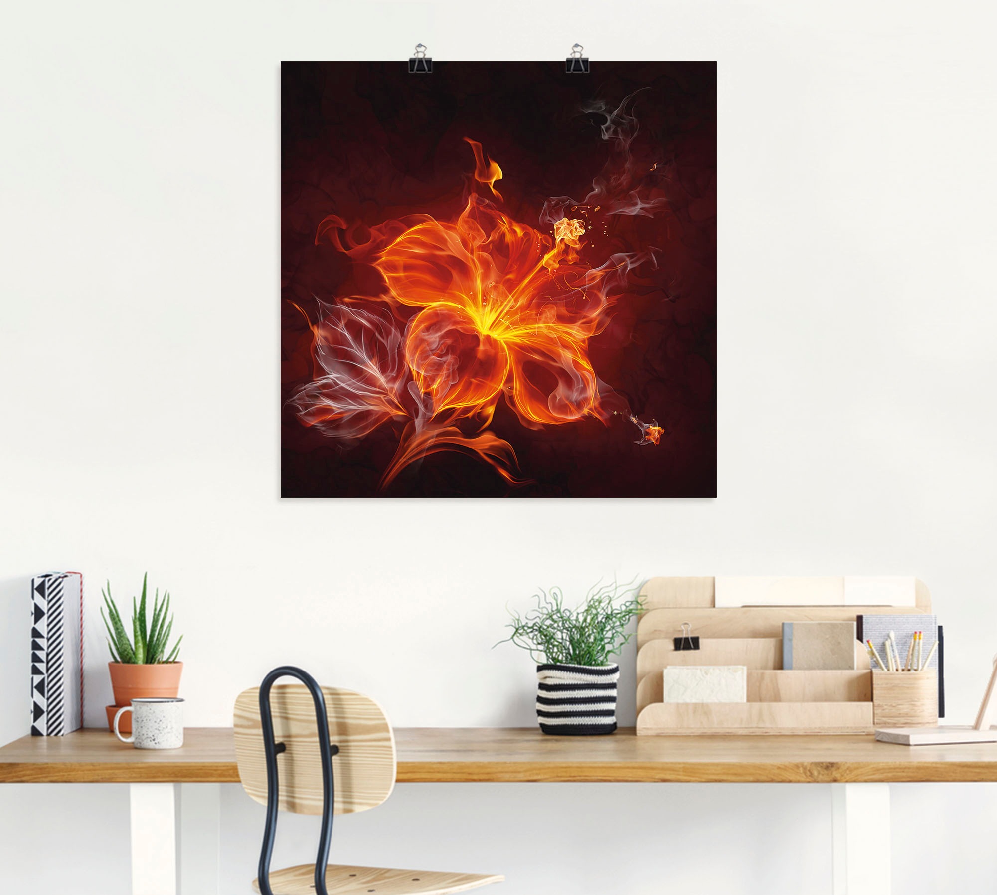 Artland Wandbild »Feuerblume« 1 Stk. tlg. als Leinwandbild, Poster, Wandauf günstig online kaufen