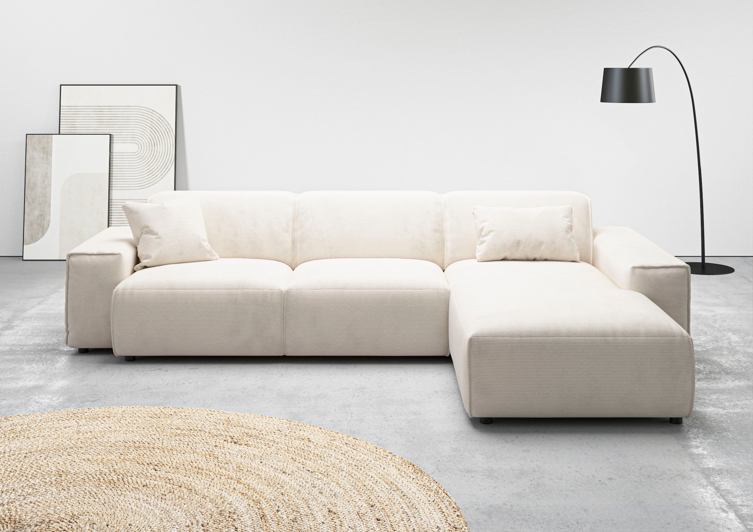 Home affaire Ecksofa »Glimminge auch in Breitcord, Feincord, Bouclé + Easy günstig online kaufen