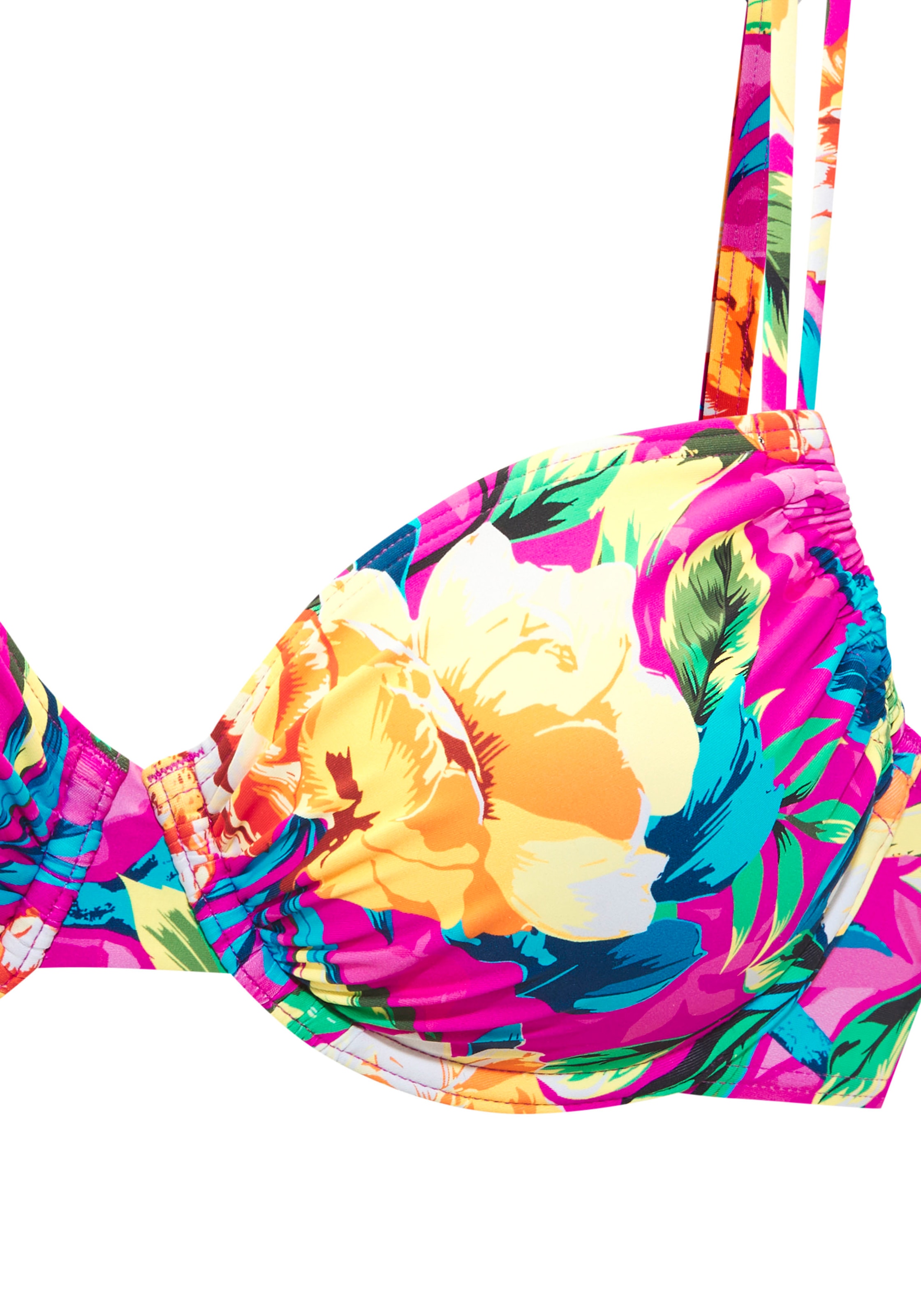LASCANA Bügel-Bikini-Top »Riley« mit floralem Allover-Print
