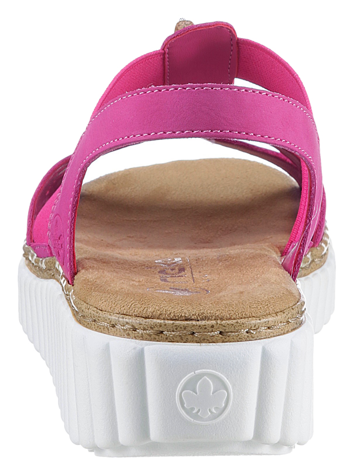 Rieker Plateausandale, Sommerschuh, Sandalette, Plateauabsatz, mit weicher Innensohle