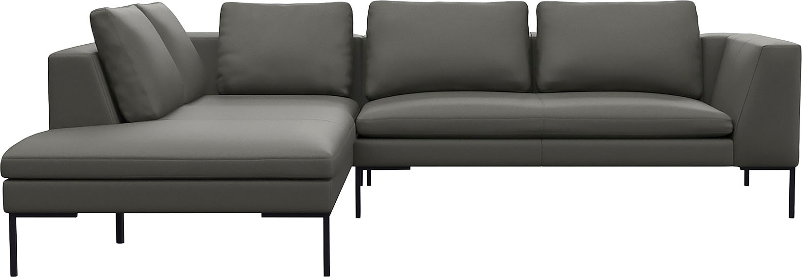 FLEXLUX Ecksofa »Loano, superbequemer Sitzkomfort durch Kaltschaum im Sitz« günstig online kaufen
