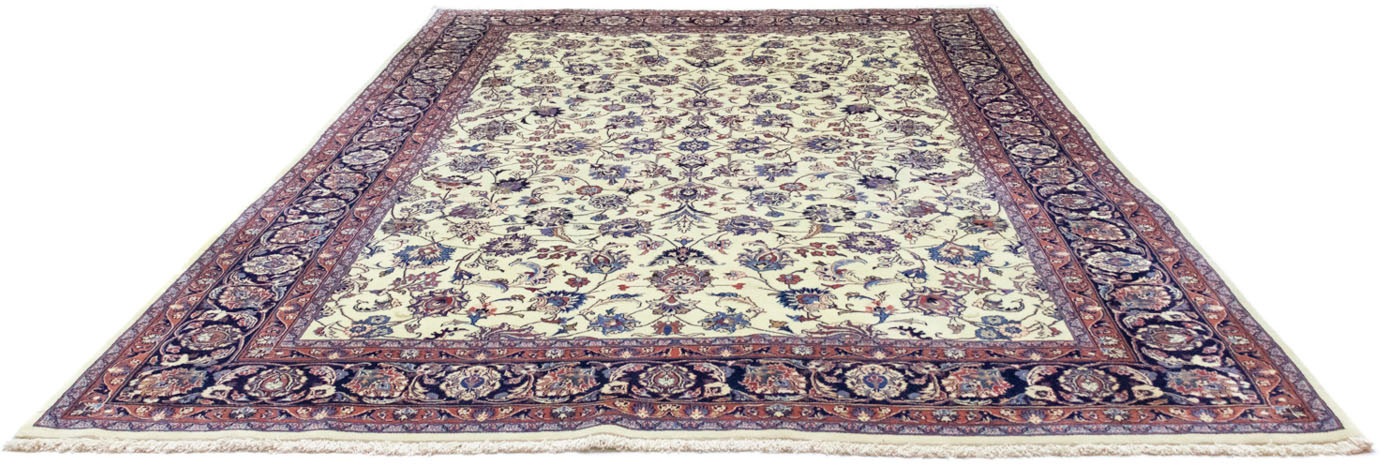 morgenland Wollteppich »Maschad Durchgemustert Beige chiaro 337 x 248 cm«, günstig online kaufen