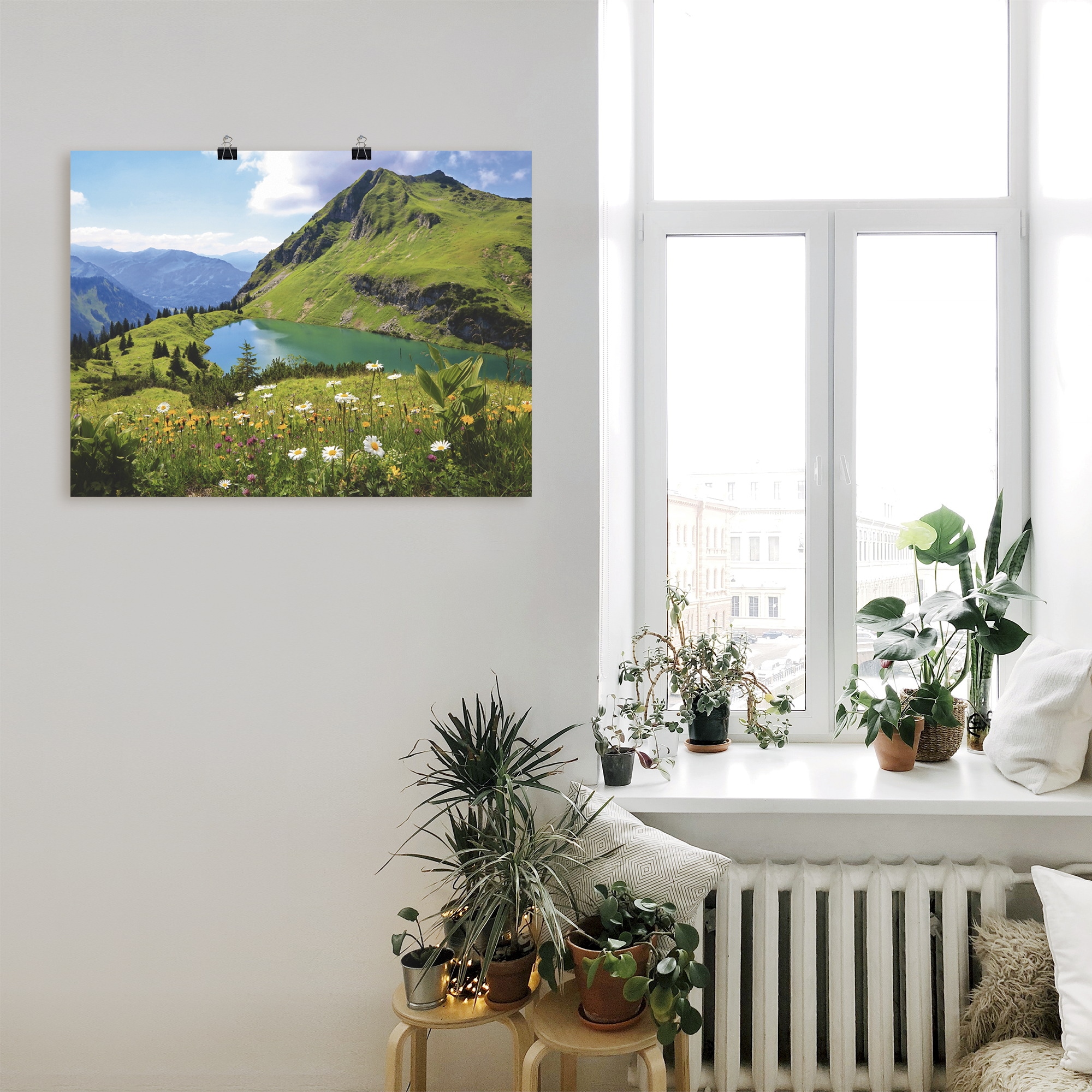 Artland Wandbild »Seealpsee«, Berge, (1 St.), als Leinwandbild, Poster, Wandaufkleber in verschied. Größen