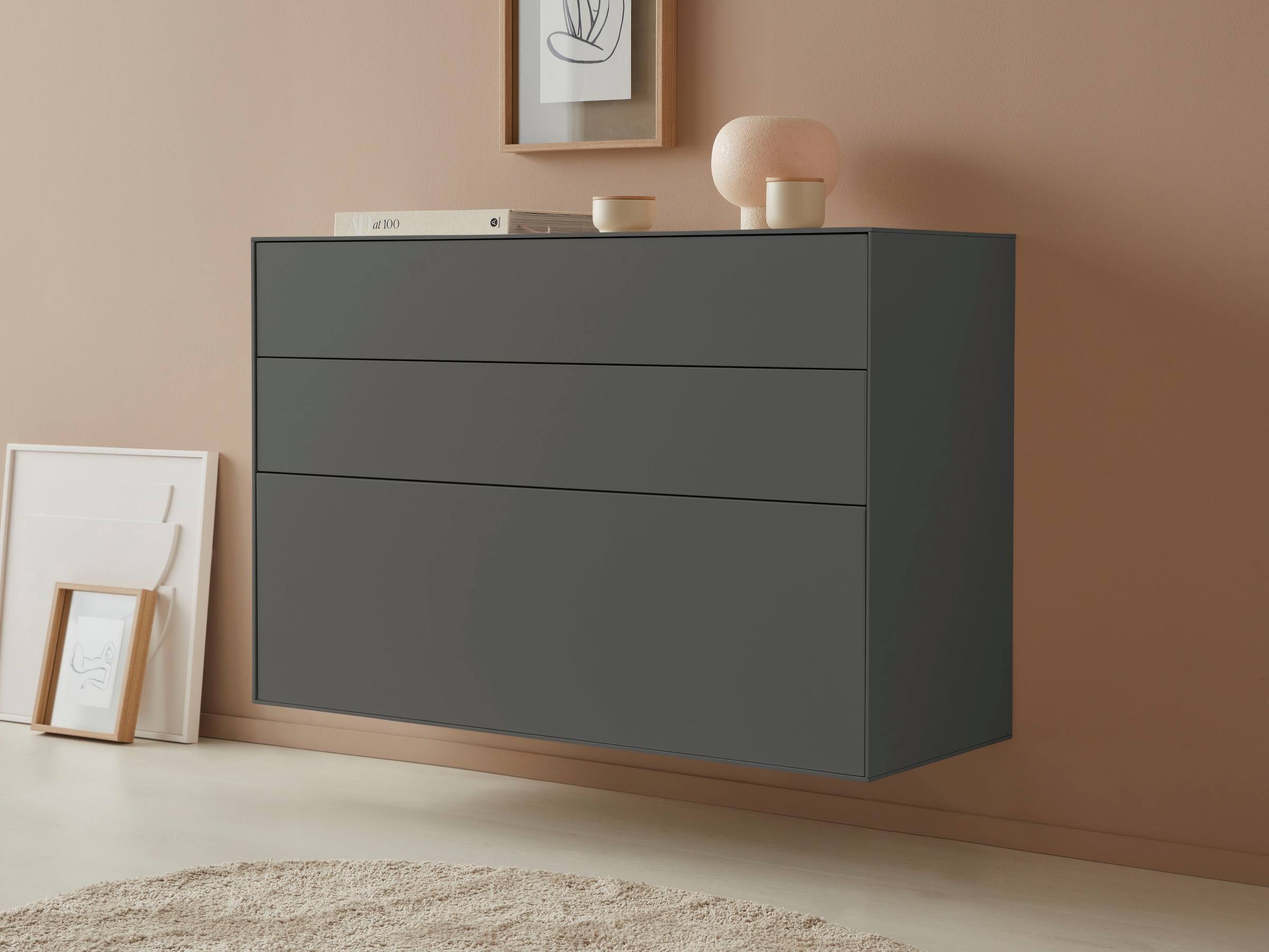 Sideboard »Essentials«, Breite: 112cm, MDF lackiert, Push-to-open-Funktion