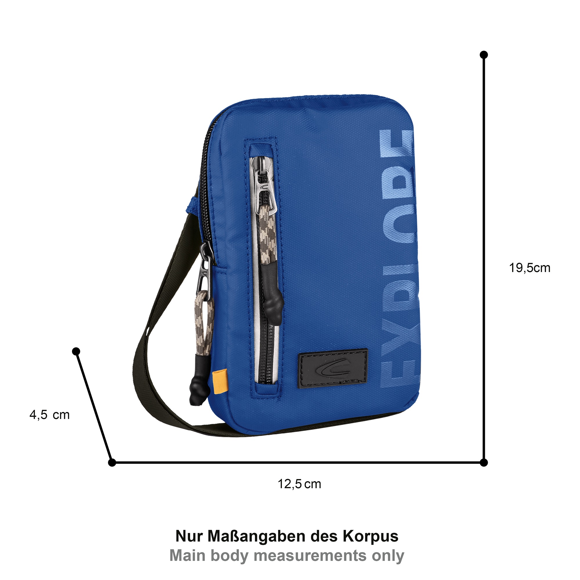 camel active Handytasche »Explore« wasserabweisendes recyceltes Nylon und reflektierende Reißverschlüsse