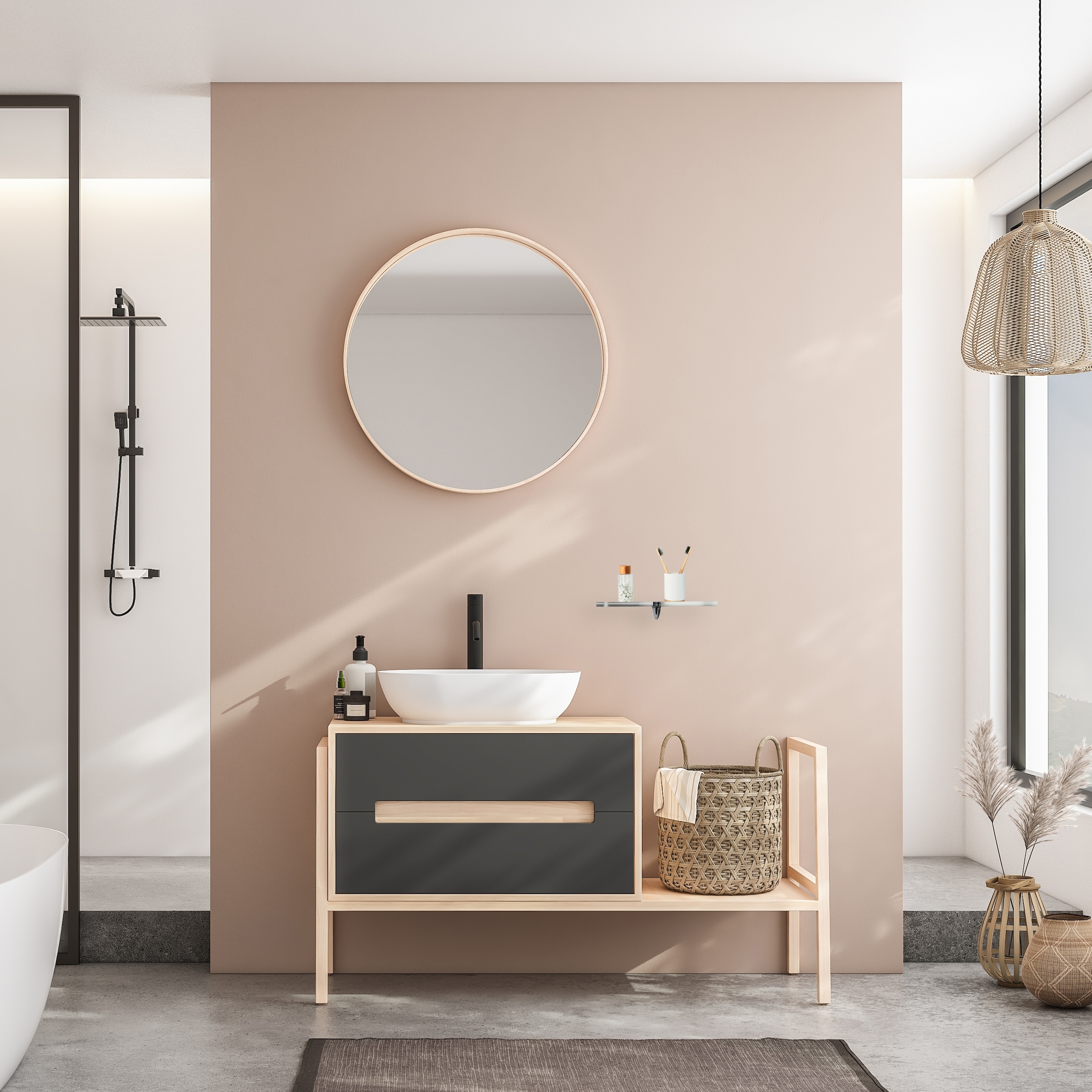 queence Deko-Wandregal »Elle«, Regalboden, Ablage, Regalboard aus Acrylglas, kantenpoliert