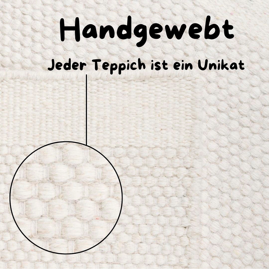 andas Wollteppich »Woolscape 1«, rechteckig, handgewebter Wendeteppich, Uni günstig online kaufen
