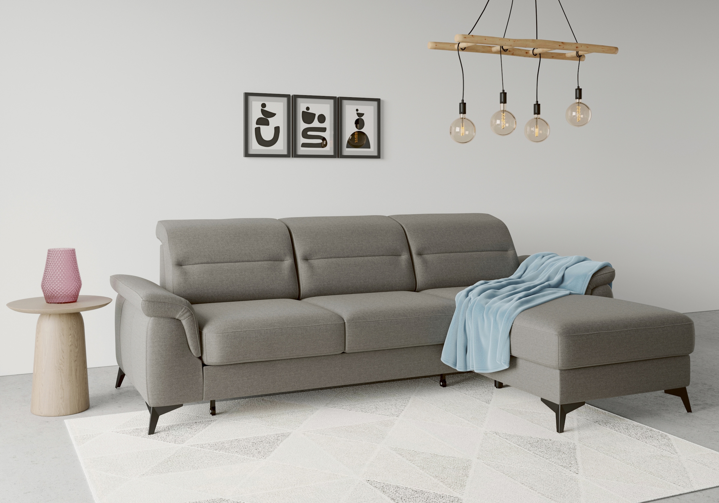 sit&more Ecksofa »Sinatra L-Form«, mit Recamiere, optional mit Kopfteilvers günstig online kaufen