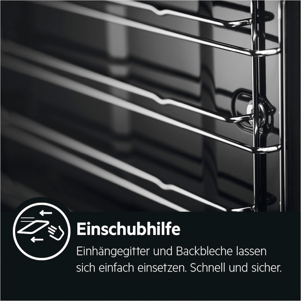 AEG Einbaubackofen »BEB331010M 944 188 242«, BEB331010M, mit Backauszug, Aqua-Reinigungsfunktion