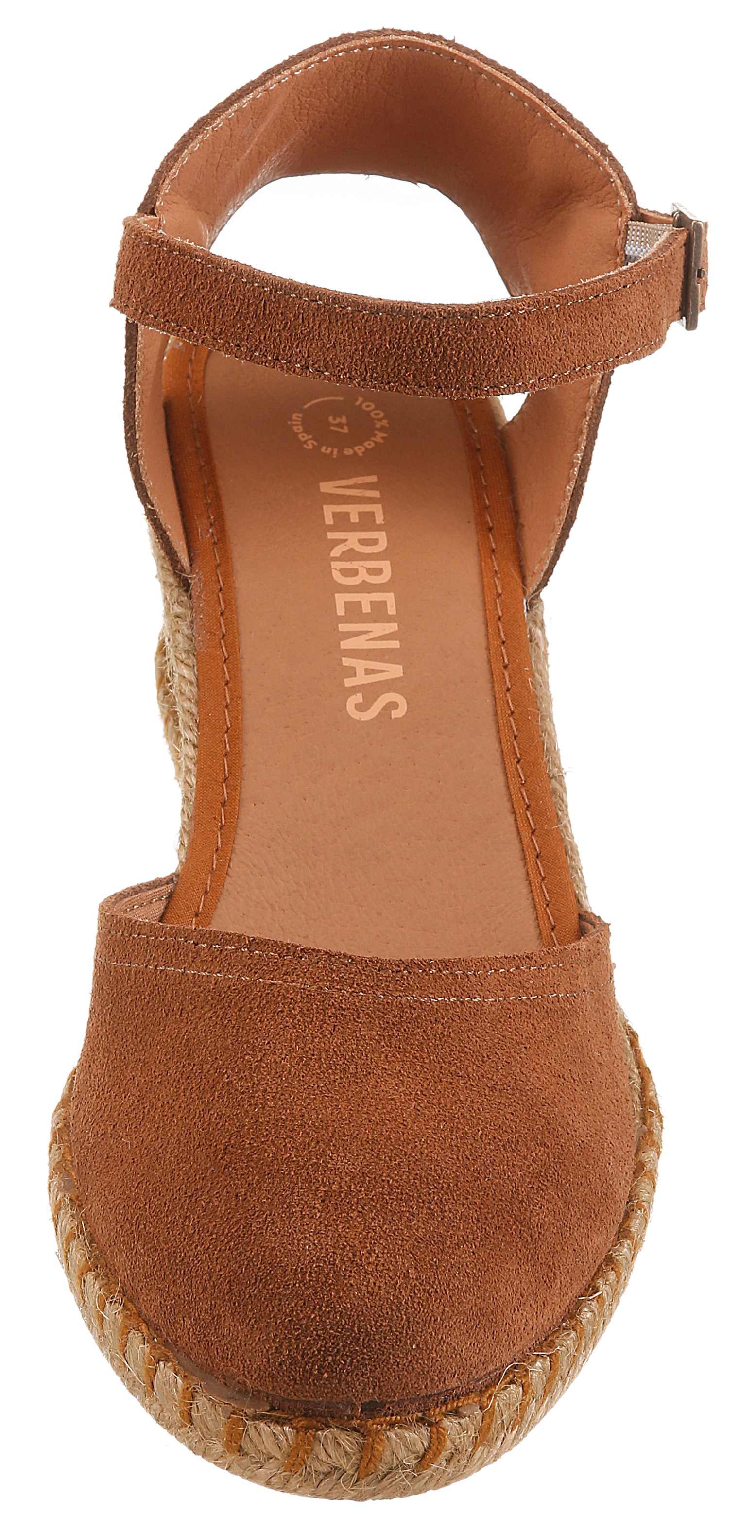 VERBENAS Slingpumps  Keilsandalette, Sommerschuh, Urlaubsschuh mit Bastbesatz