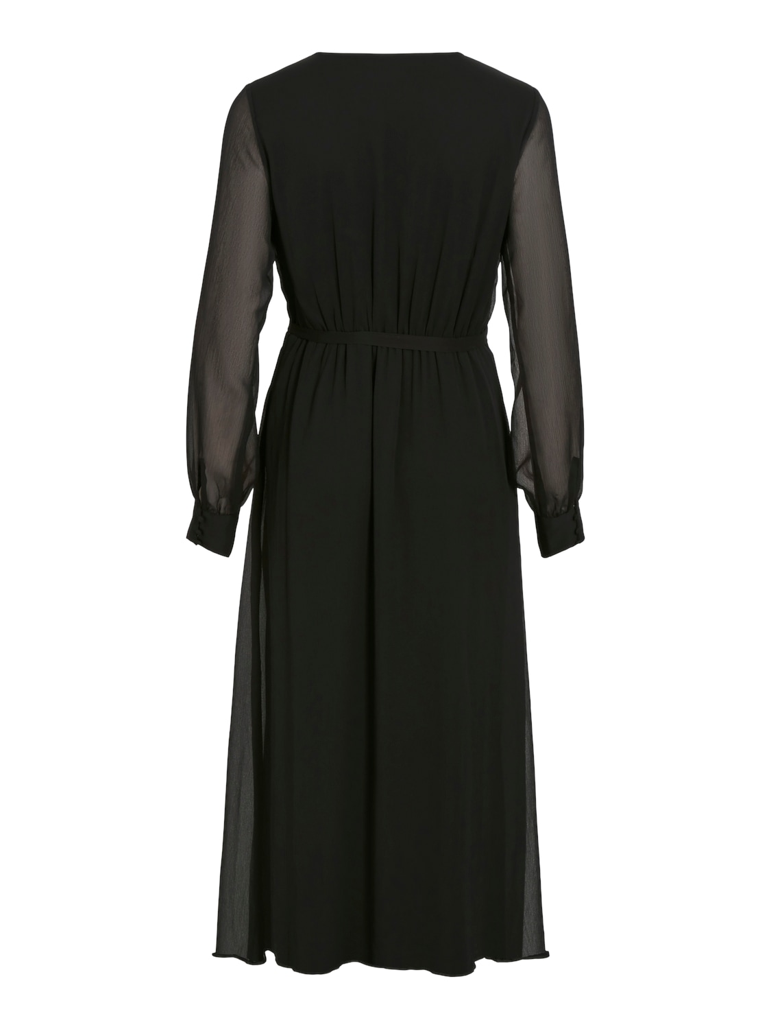 Vila Chiffonkleid »VIFALIA V-NECK L/S MIDI DRESS - NOOS«