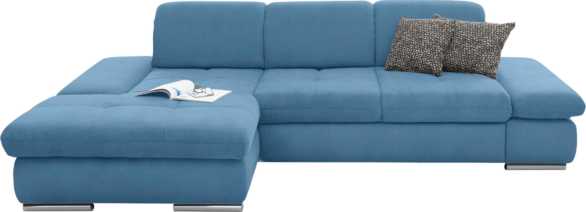 set one by Musterring Ecksofa »SO4100 V«, mit verstellbaren Kopfteilen, wah günstig online kaufen