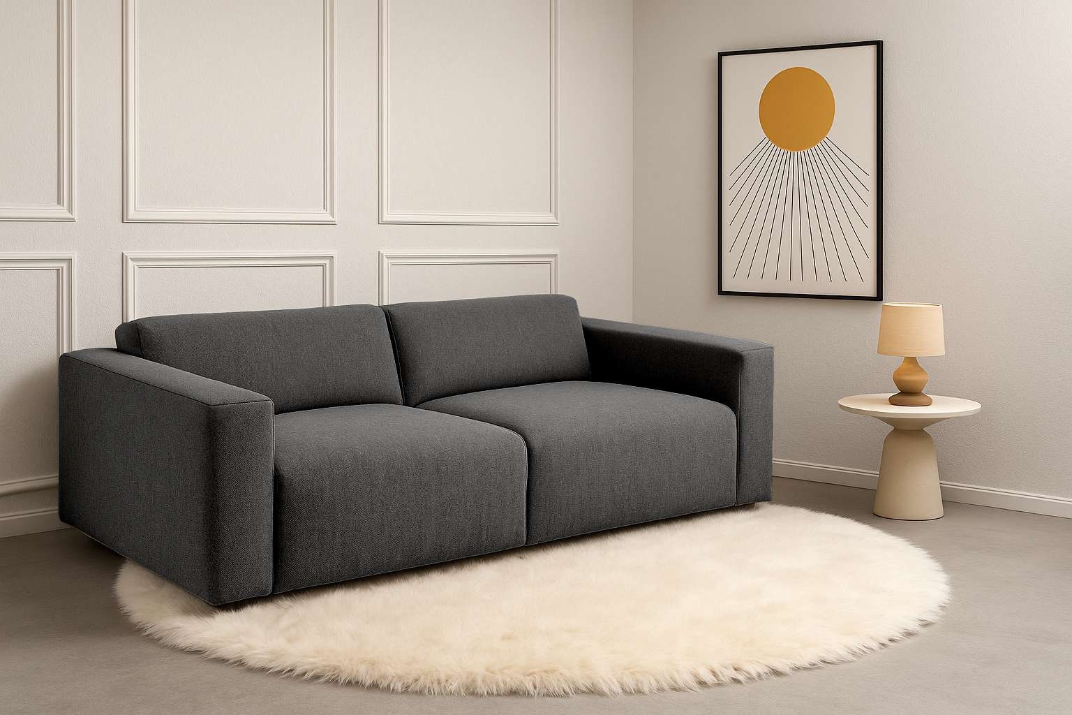andas 3-Sitzer "Noord mit Kedernaht, Breite 232 cm", mit Kedernaht, Breite günstig online kaufen